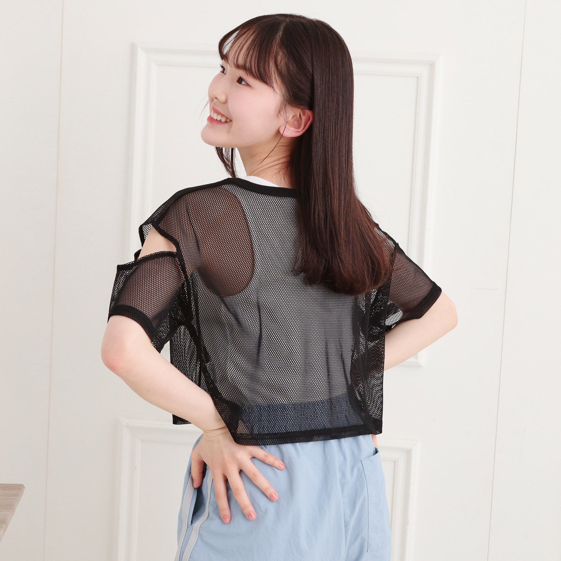 PINK-latte「メッシュTシャツ＋タンクセット」|その他|