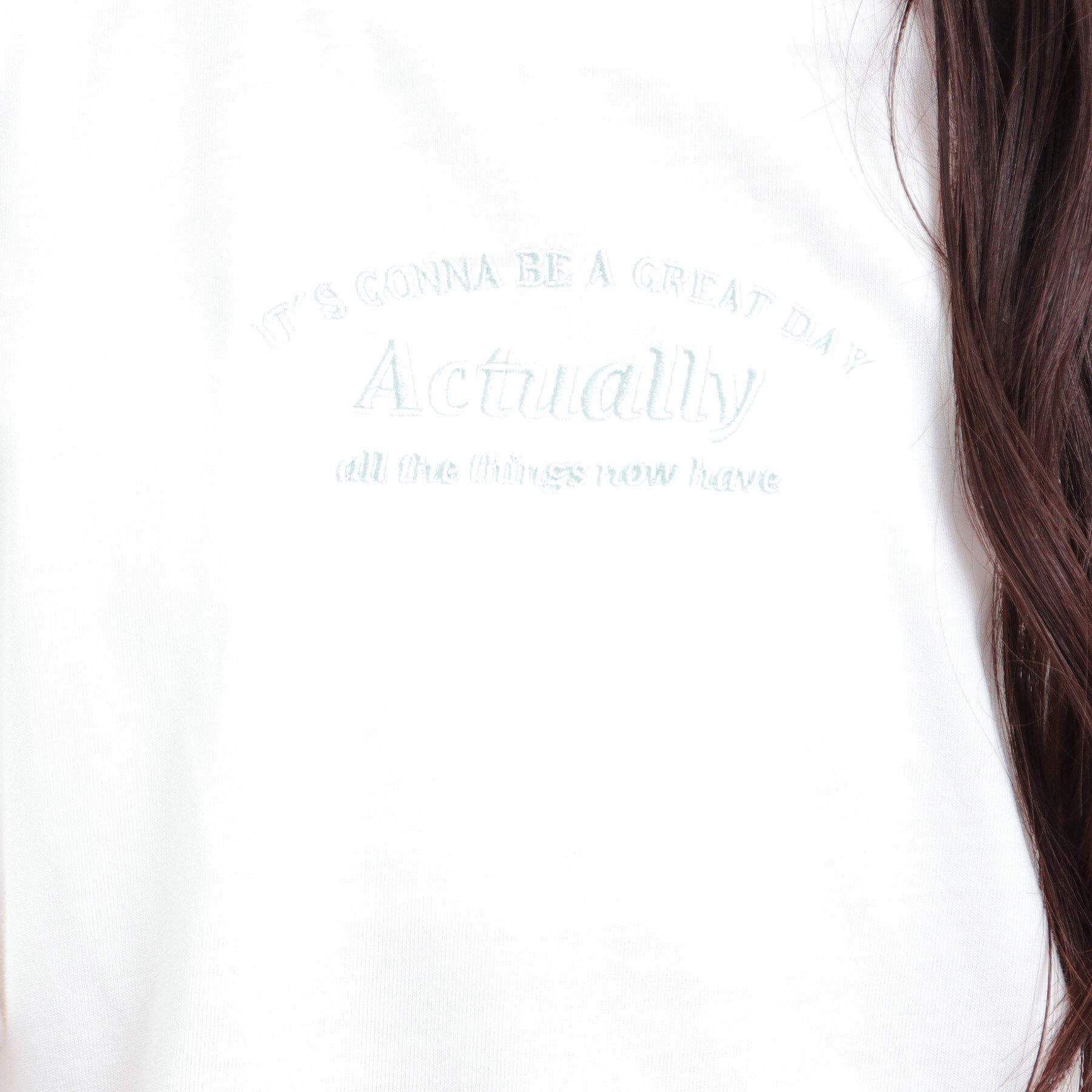 PINK-latte「肩あきフレアスリーブトップス」|Tシャツ・カットソー|