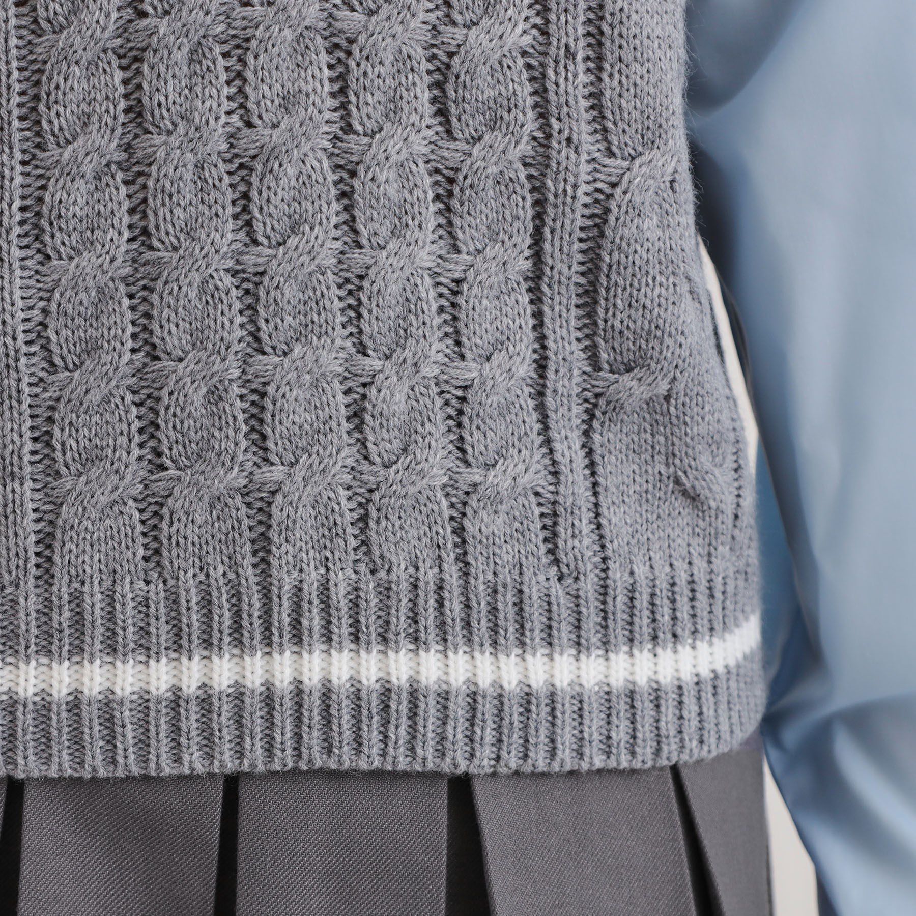 PINK-latte「ニットベストドッキングシャツ」|シャツ・ブラウス|