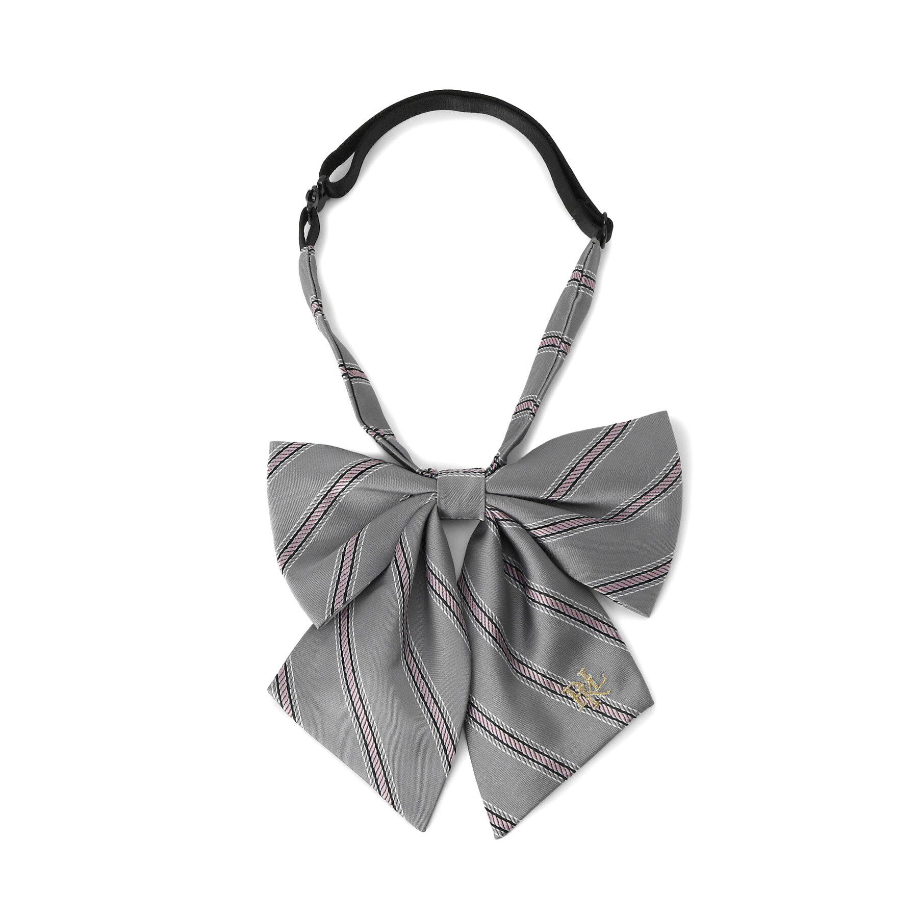 PINK-latte「【2026年入卒・セレモニー・卒服】リボンタイ」|ネクタイ・蝶ネクタイ|ライトグレー(311