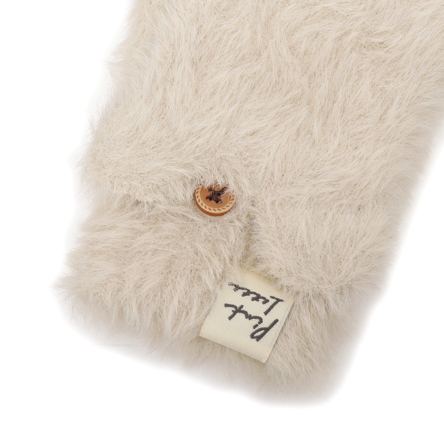 PINK-latte「くまみみシャギーフード付きミトン」|手袋|