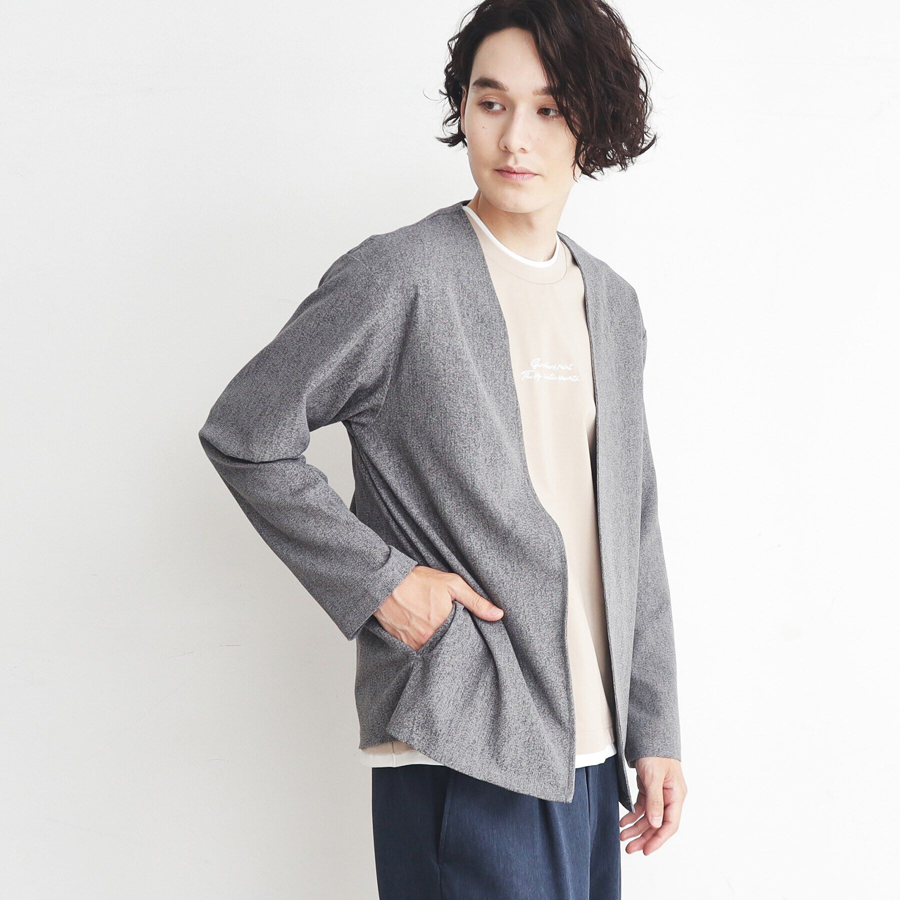THE SHOP TK「【速乾／通気性◎／セットアップ可】シャリルジャージカーディガン」|カーディガン|