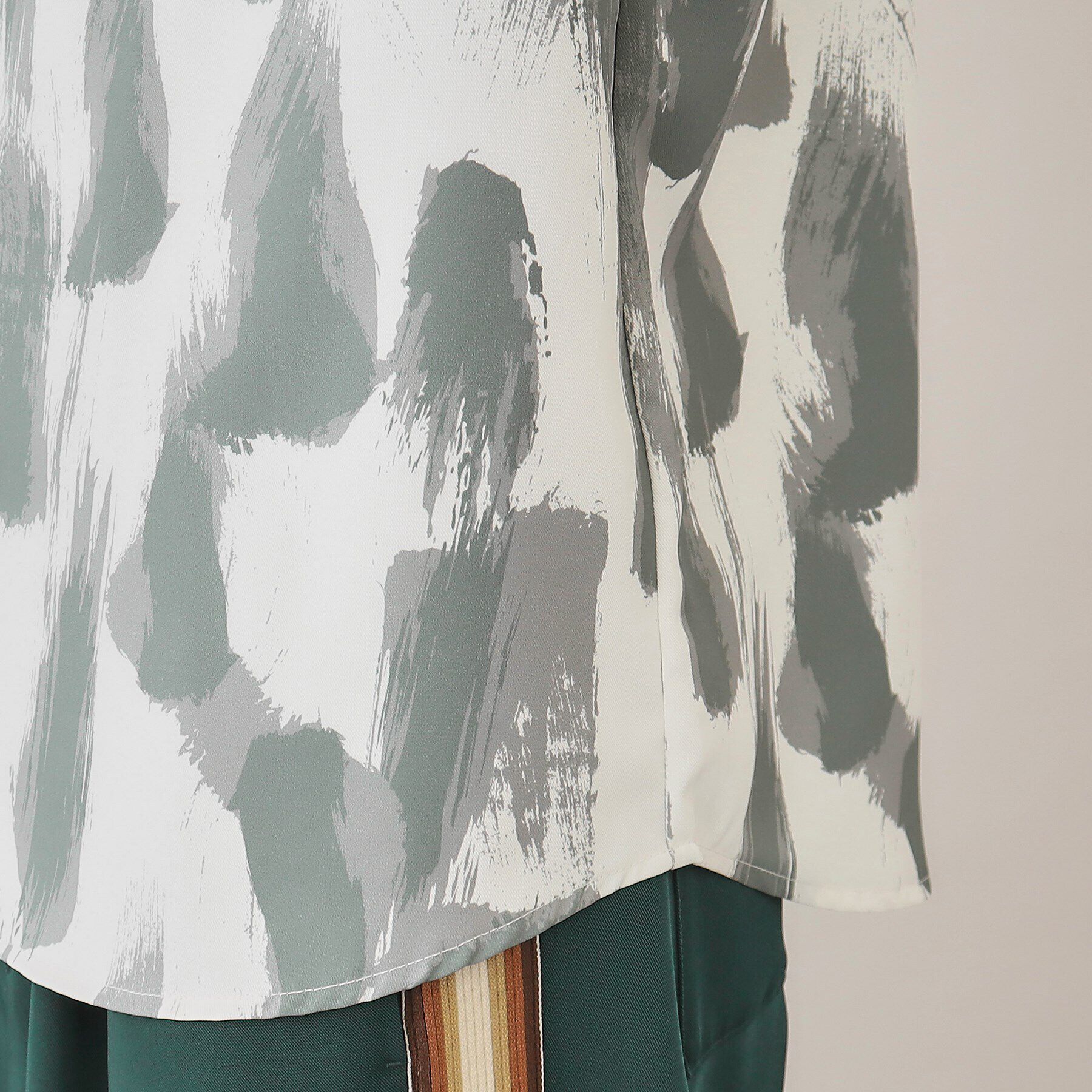 THE SHOP TK「【10色展開】プリントデザインシャツ チェック／ブロッキング／マーブル／ブラシアート」|シャツ・ブラウス|