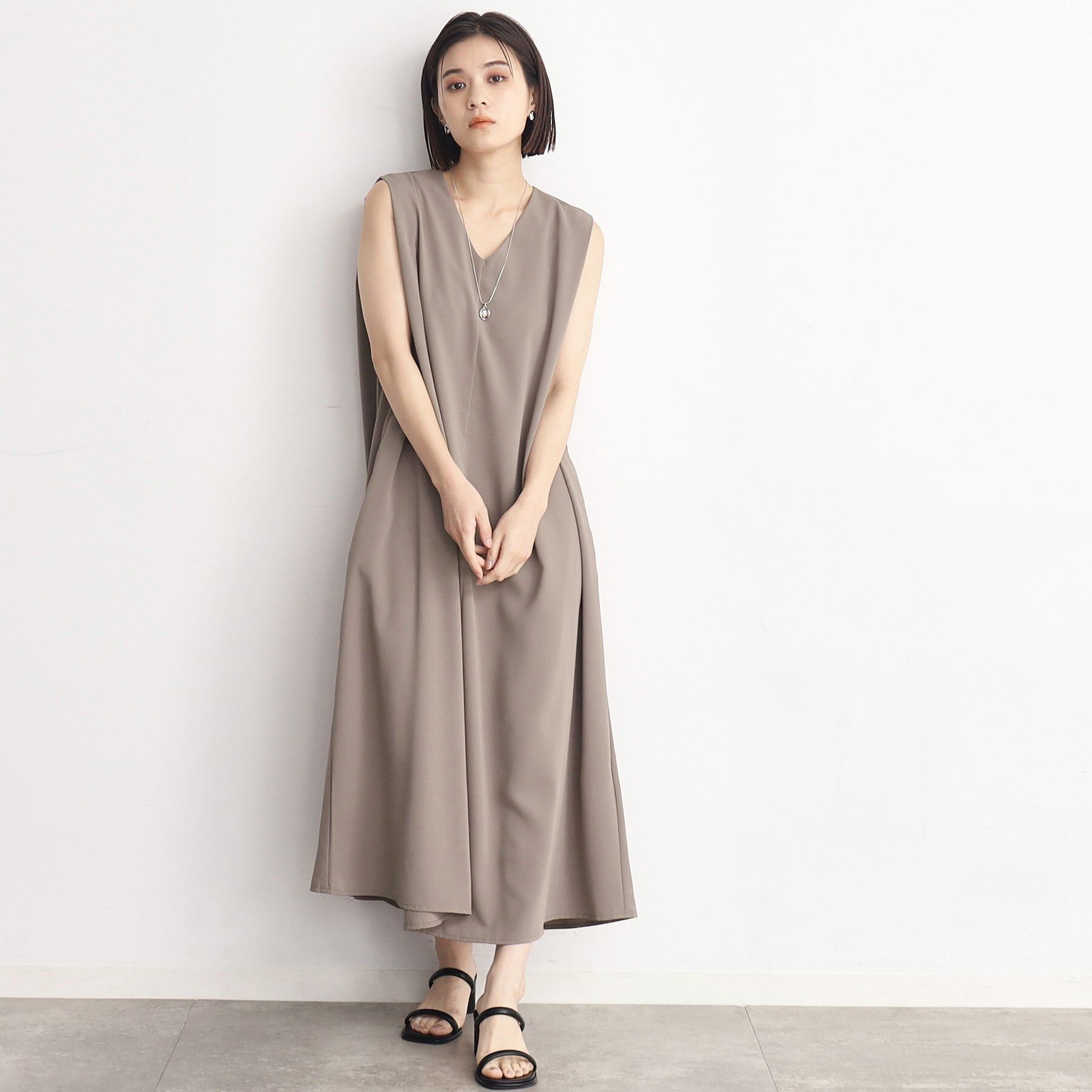 THE SHOP TK「【ラッシュガード／接触冷感／撥水／UVケア／洗える】MIZUGIWA_ノースリーブワンピース」|ワンピース|