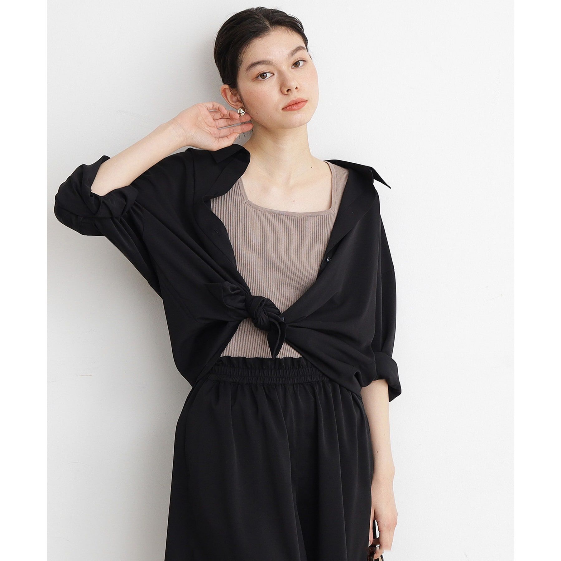 THE SHOP TK「【ラッシュガード/接触冷感/撥水/UVケア/洗える】MIZUGIWA_ラッシュガードシャツ」|シャツ・ブラウス|