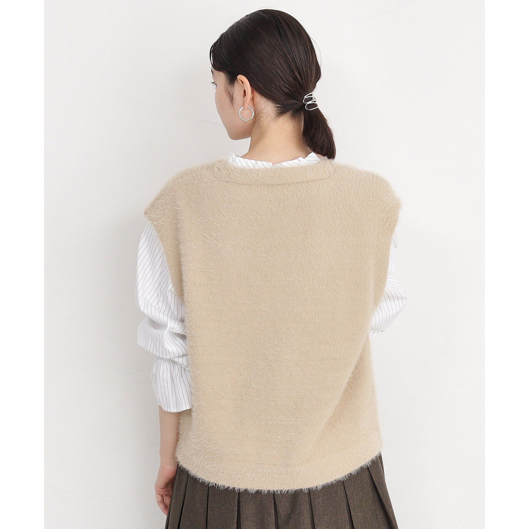 THE SHOP TK「【2点セット】フェザーベスト＋シャツ/洗える」|シャツ・ブラウス|