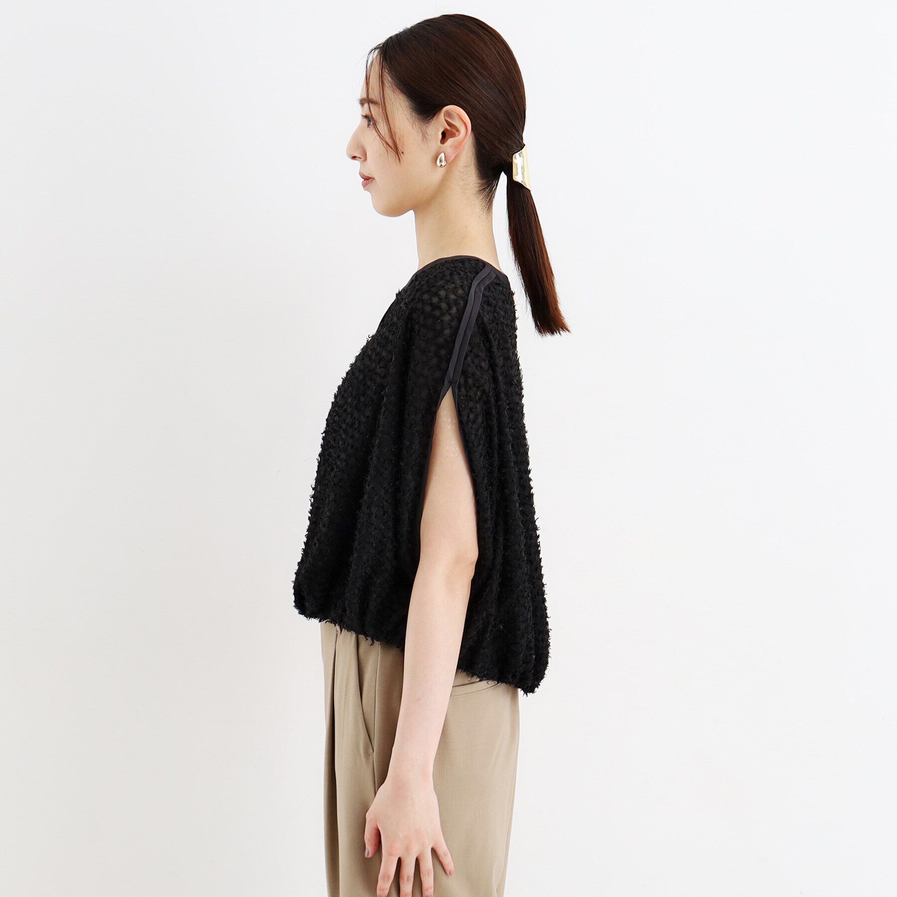 THE SHOP TK「ジャカードバルーンブラウス【洗える】」|シャツ・ブラウス|