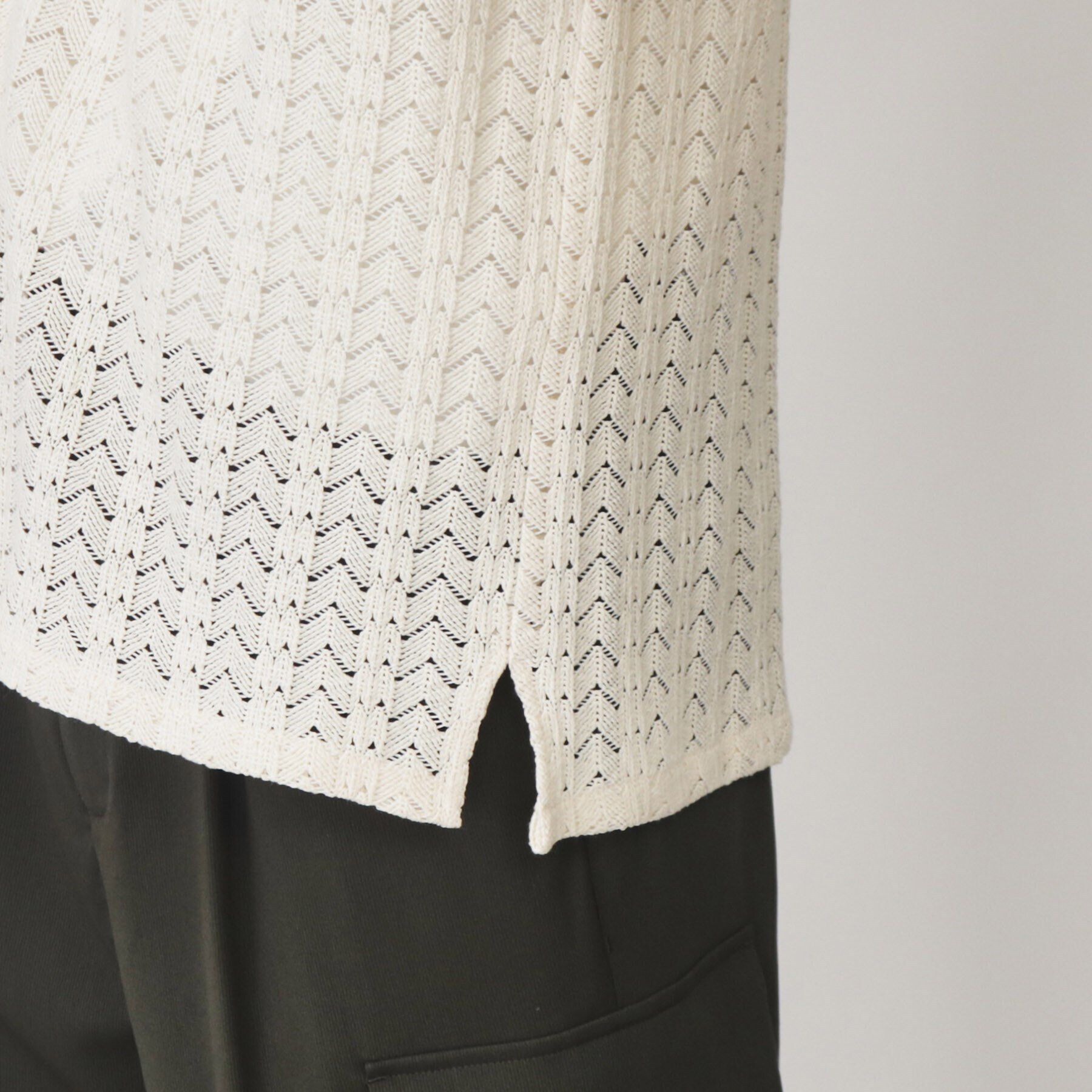 THE SHOP TK「テクスチャーニットシャツ」|シャツ・ブラウス|