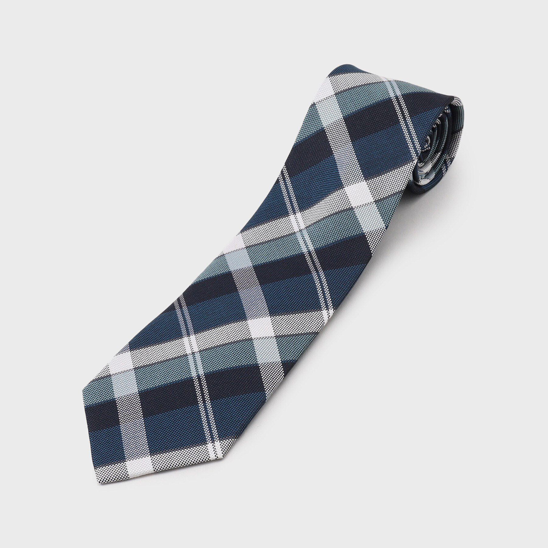 THE SHOP TK「シルクチェックタイ　ビジネス/ギフト」|ネクタイ・蝶ネクタイ|ブルーグリーン(29