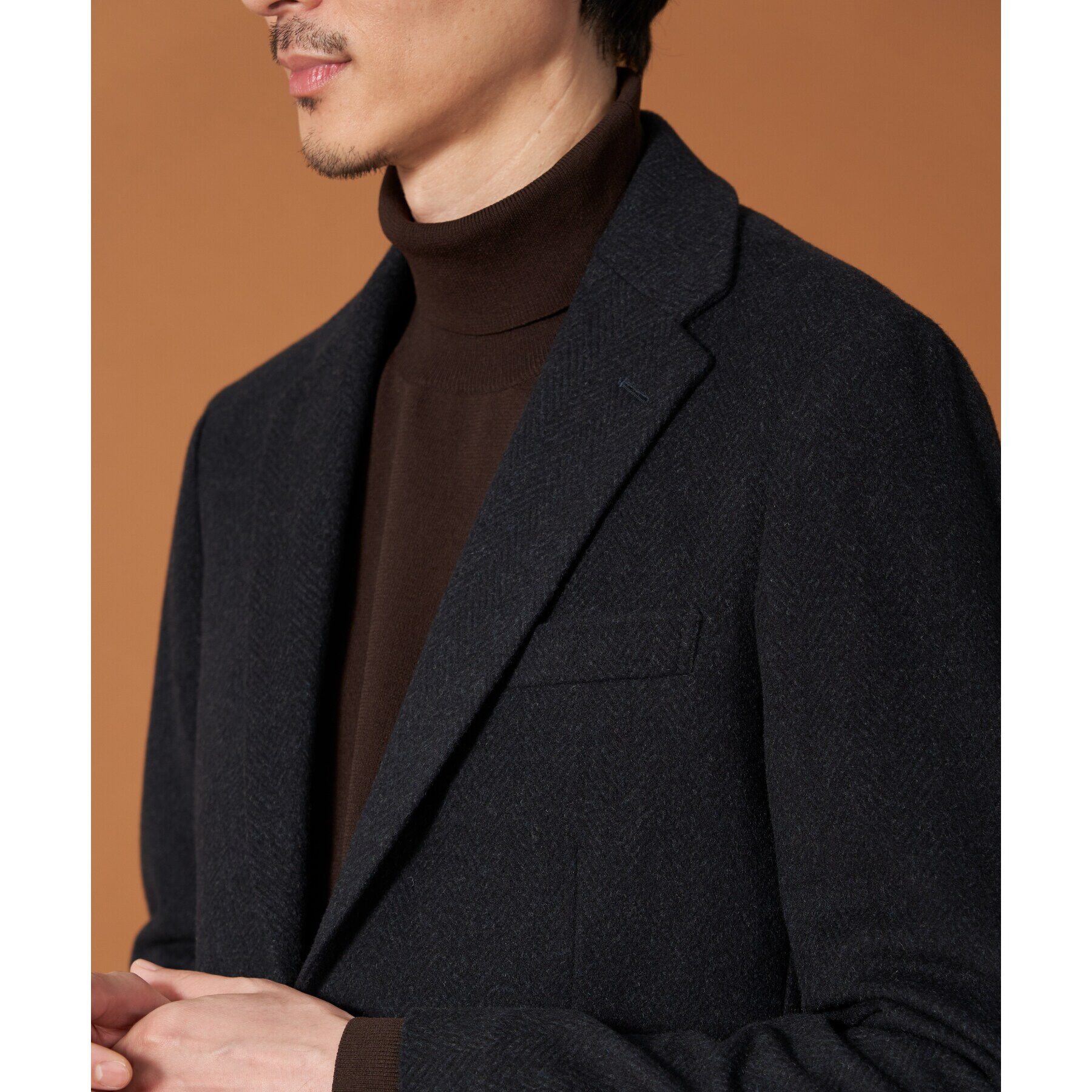 THE SHOP TK「アンゴラ混ヘリンボンジャケット【セットアップ可/ビジネス対応】」|テーラードジャケット|