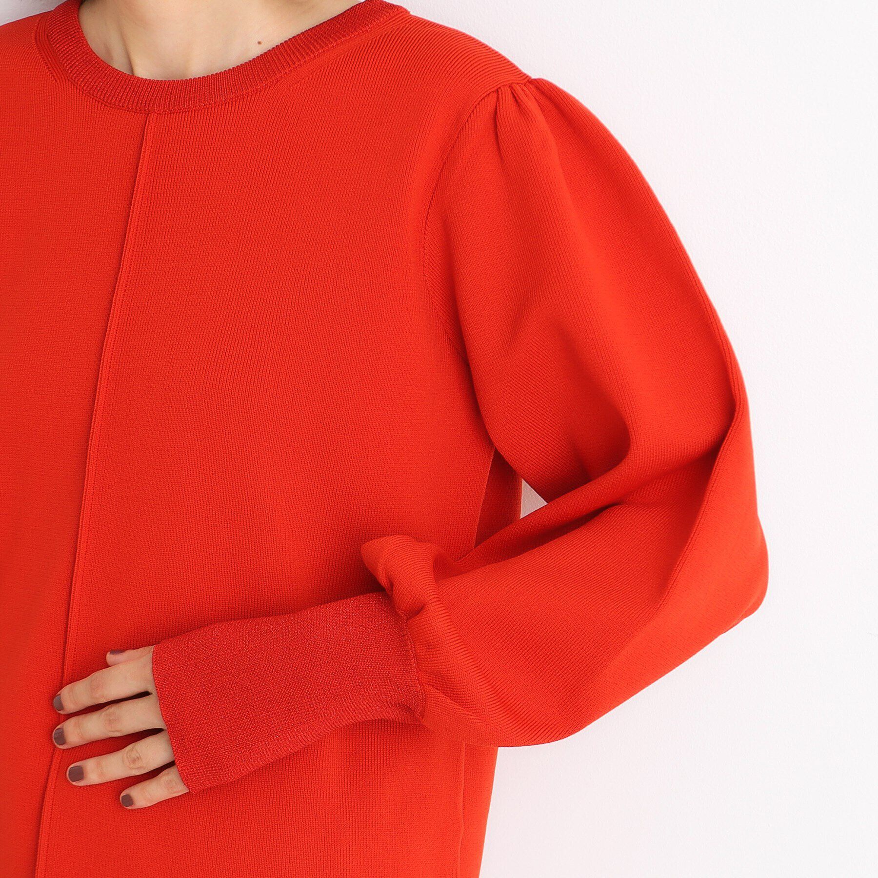 THE SHOP TK「袖ボリューム&times;ラメリブ配色ニット【洗える】」|ニット・セーター|