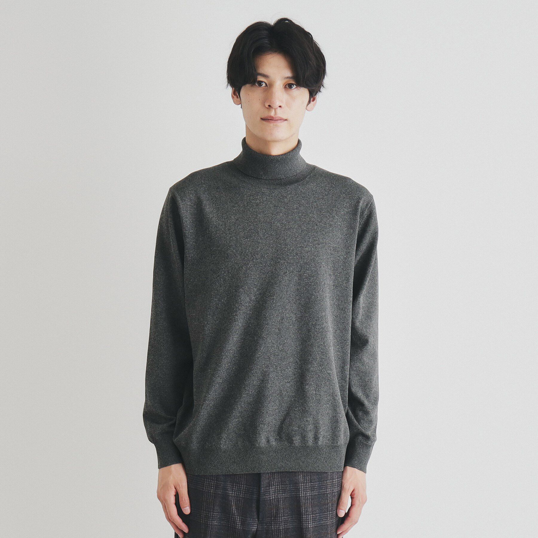 THE SHOP TK「ライトポリタートルニット」|ニット・セーター|