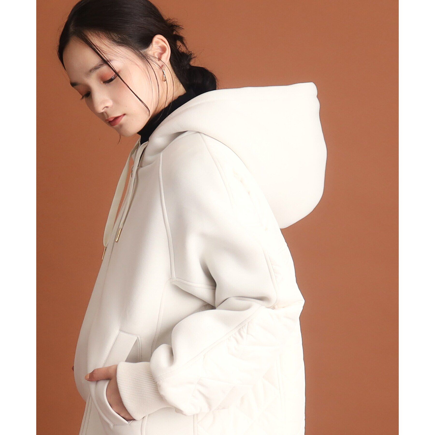 THE SHOP TK「【洗えるアウター】ダンボール&times;中綿キルトジャケット」|ブルゾン・スタジャン|