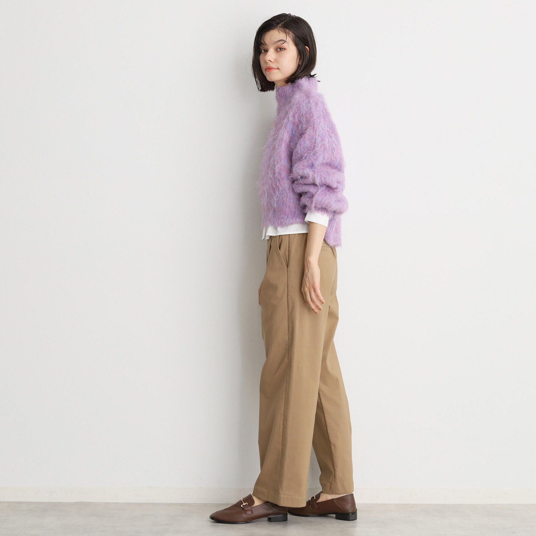 THE SHOP TK「【ラクでキレイ】ハイパーストレッチ裏起毛ワイドパンツ/洗える」|その他|