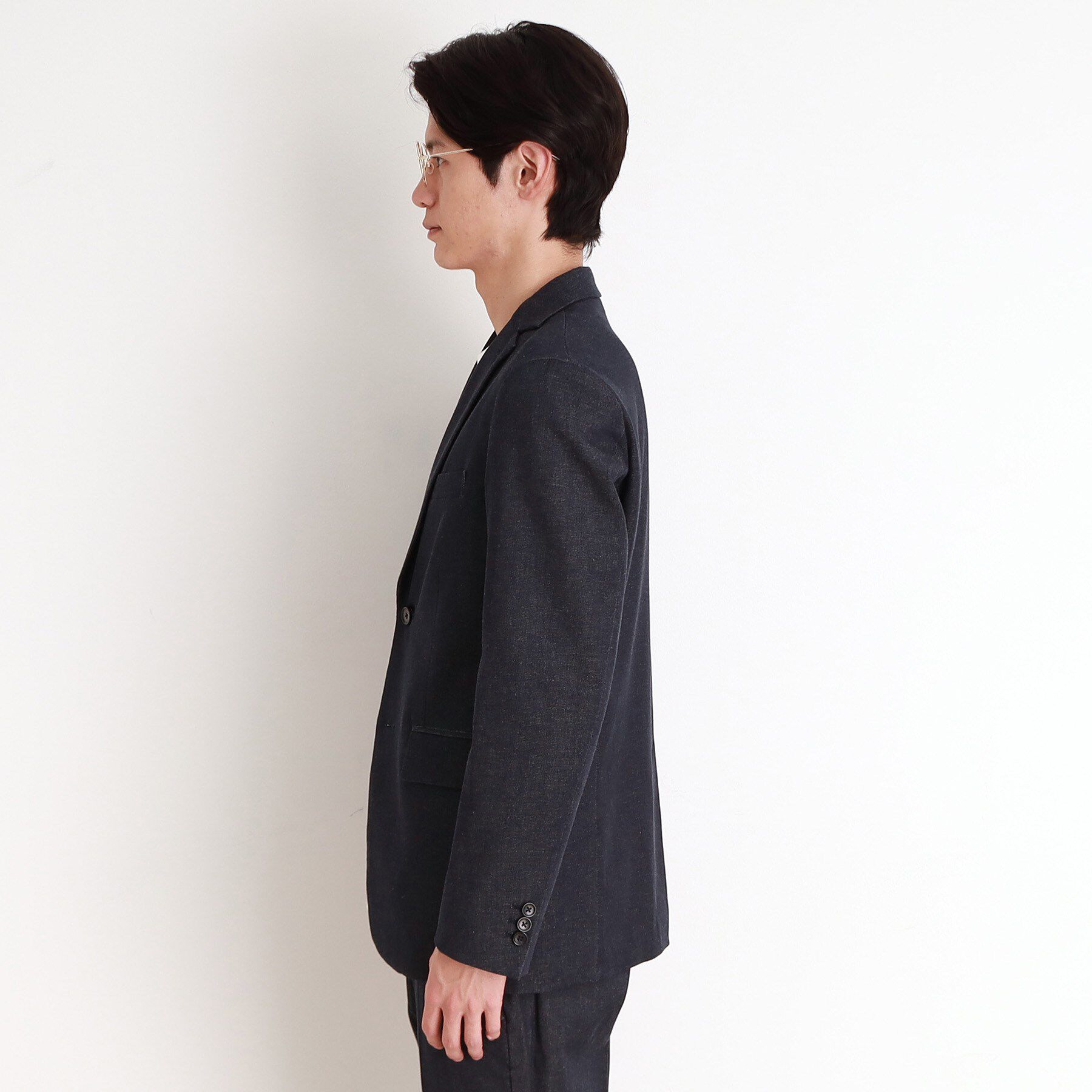 THE SHOP TK「エバーデニムジャケット セットアップ可／洗える／ストレッチ」|テーラードジャケット|