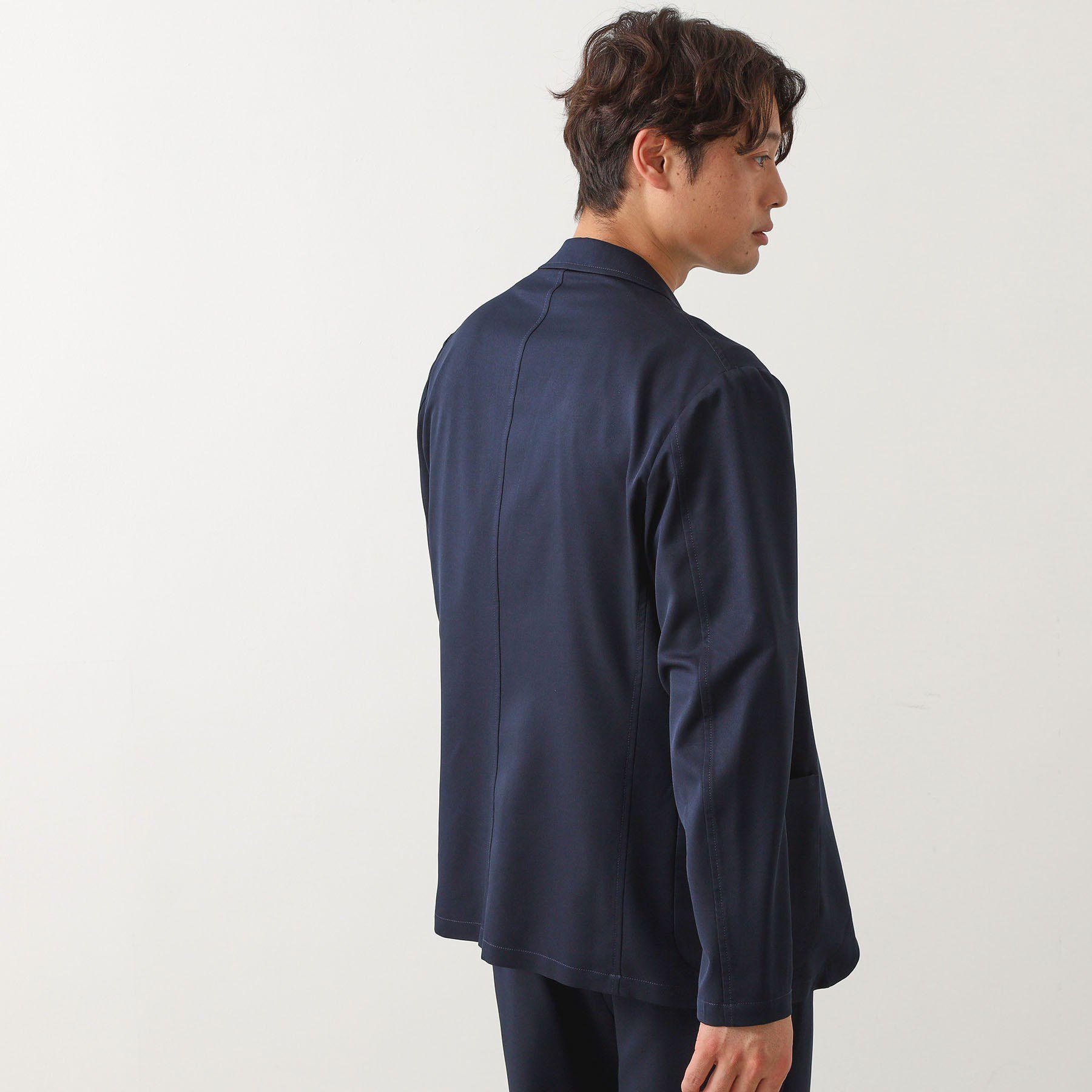 THE SHOP TK「スムースファイバーリラックスジャケット 【セットアップ可／UVカット／イージーケア／洗濯機OK】」|テーラードジャケット|