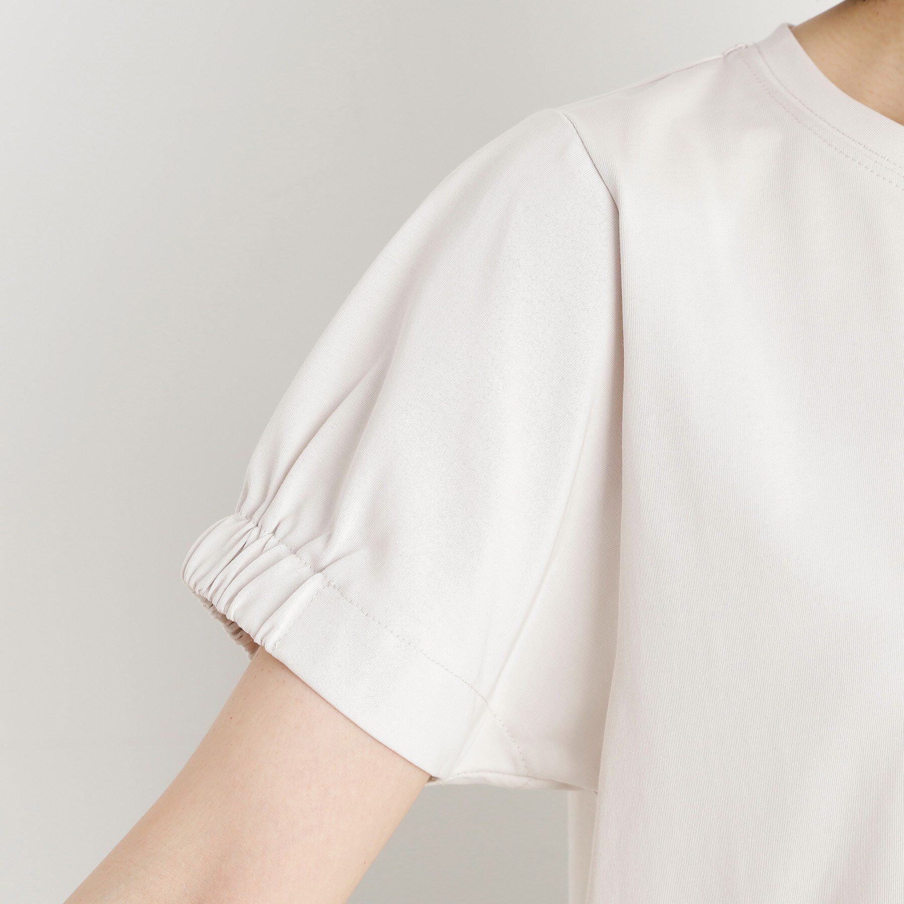 THE SHOP TK「袖タックTシャツ【接触冷感/毛玉になりにくい/UV】」|Tシャツ・カットソー|