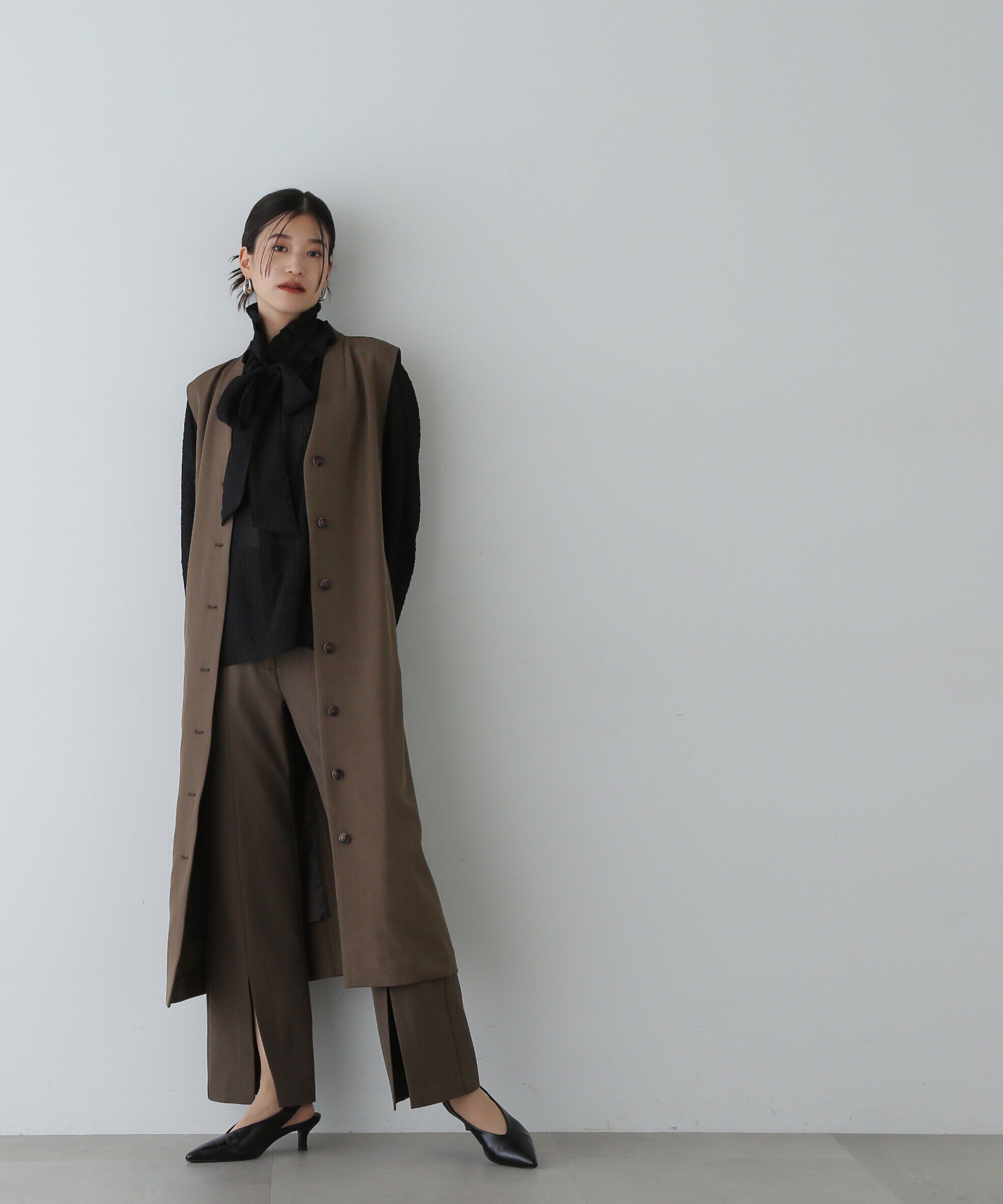  「2wayフリルネックブラウス」|シャツ・ブラウス|