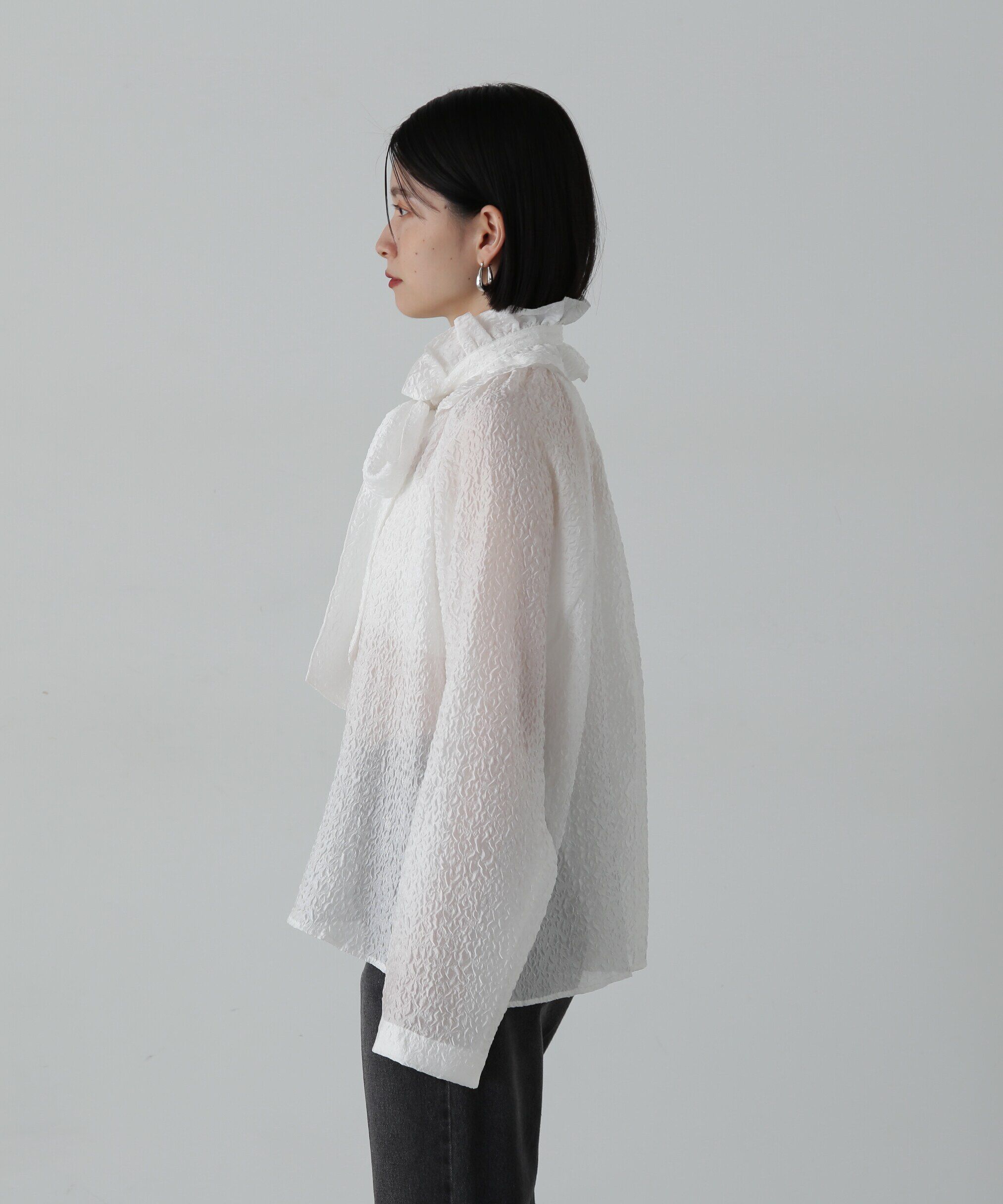  「2wayフリルネックブラウス」|シャツ・ブラウス|