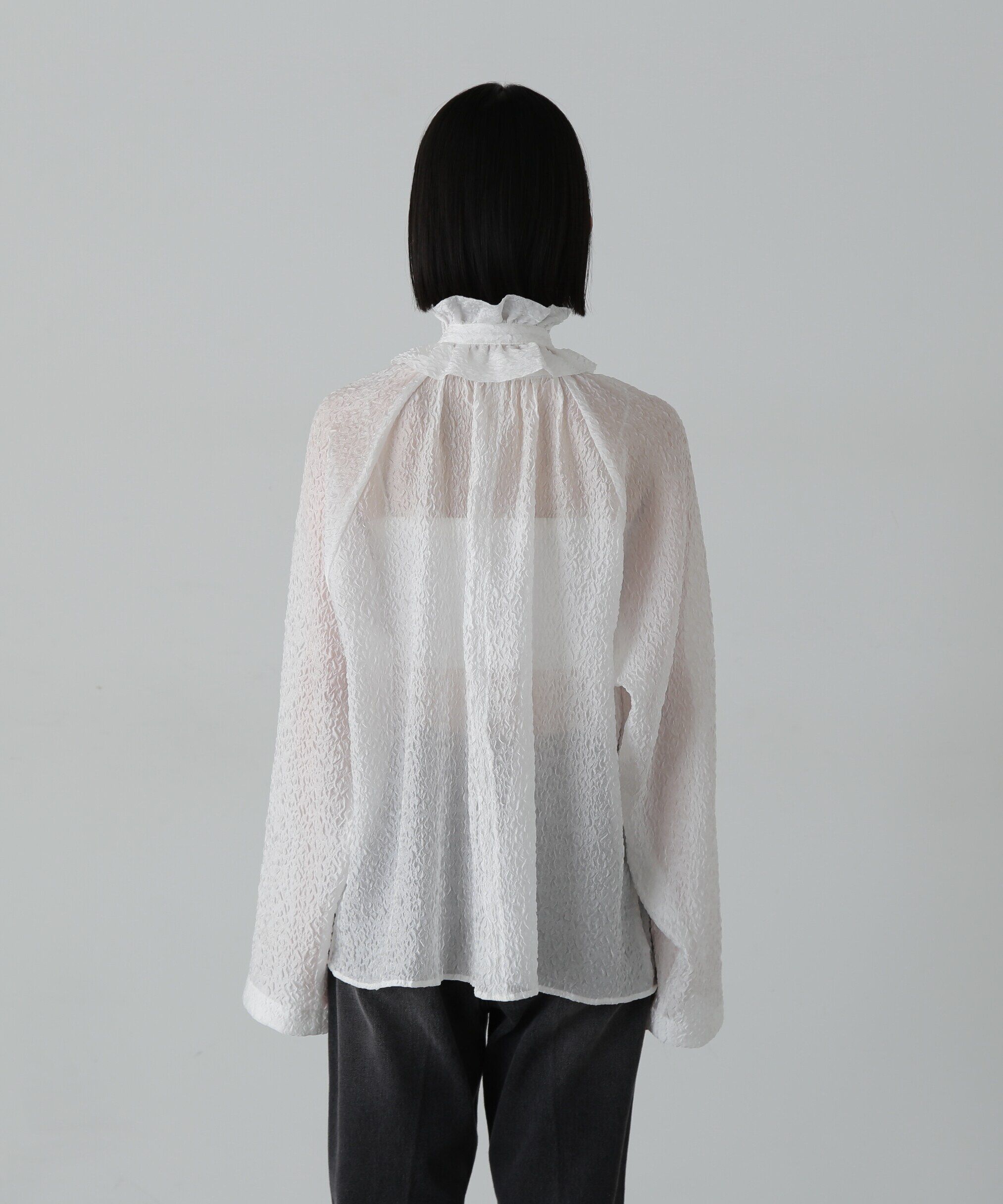  「2wayフリルネックブラウス」|シャツ・ブラウス|