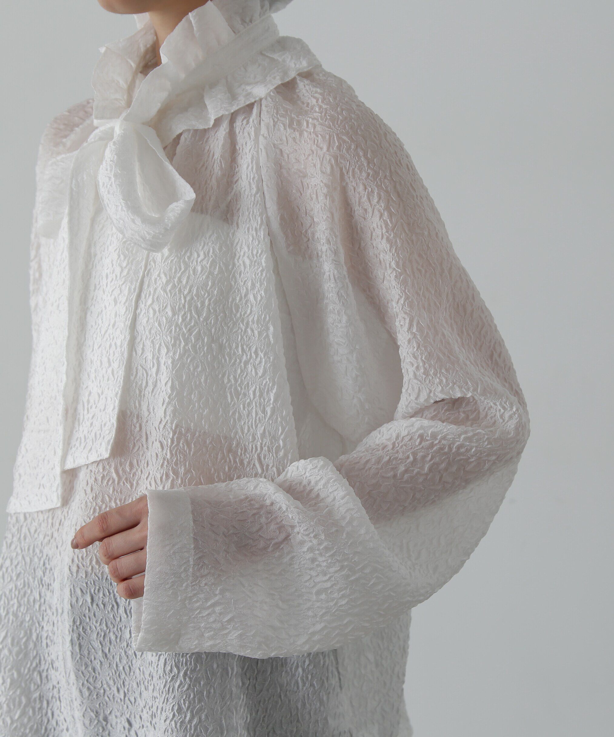  「2wayフリルネックブラウス」|シャツ・ブラウス|