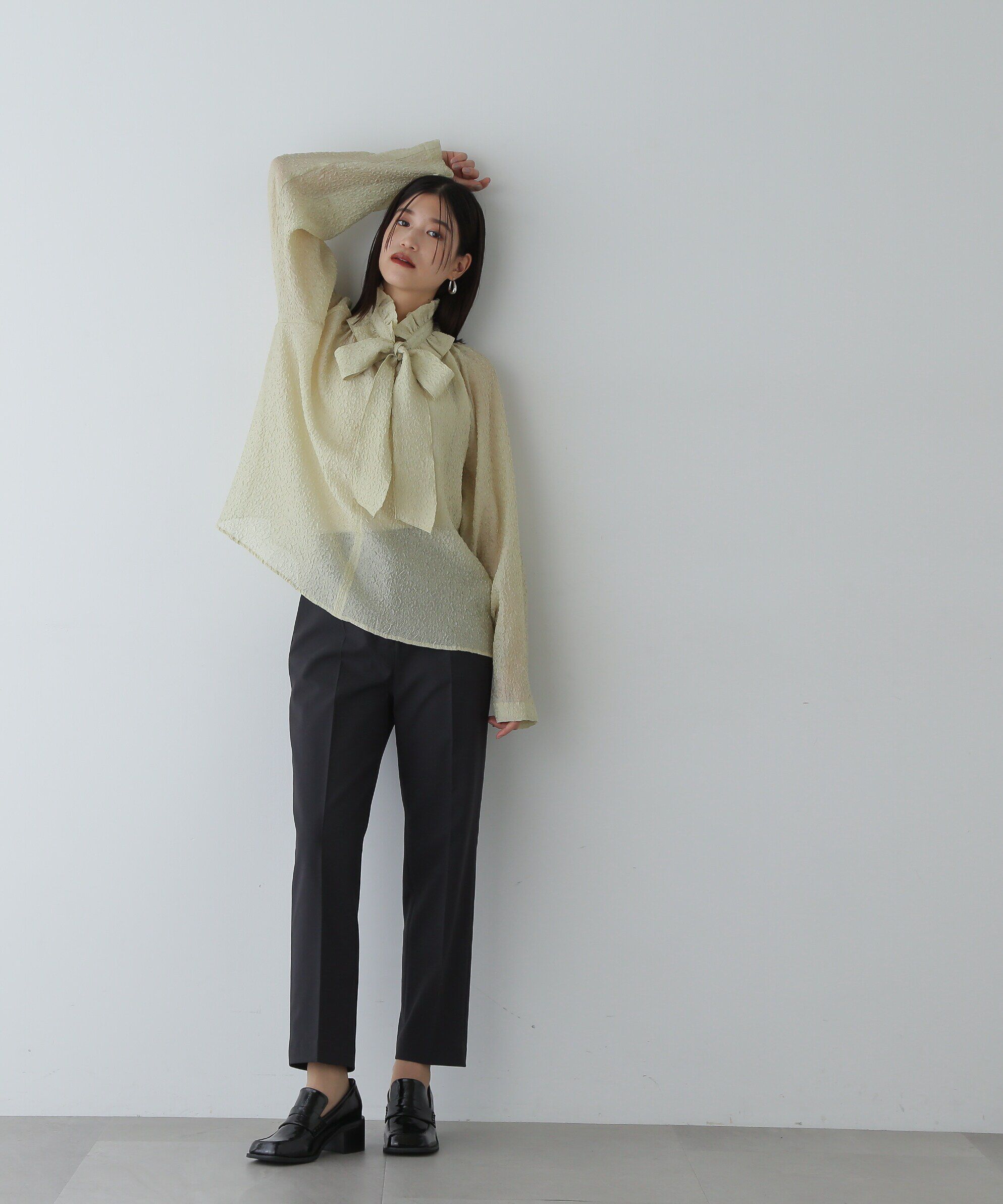  「2wayフリルネックブラウス」|シャツ・ブラウス|