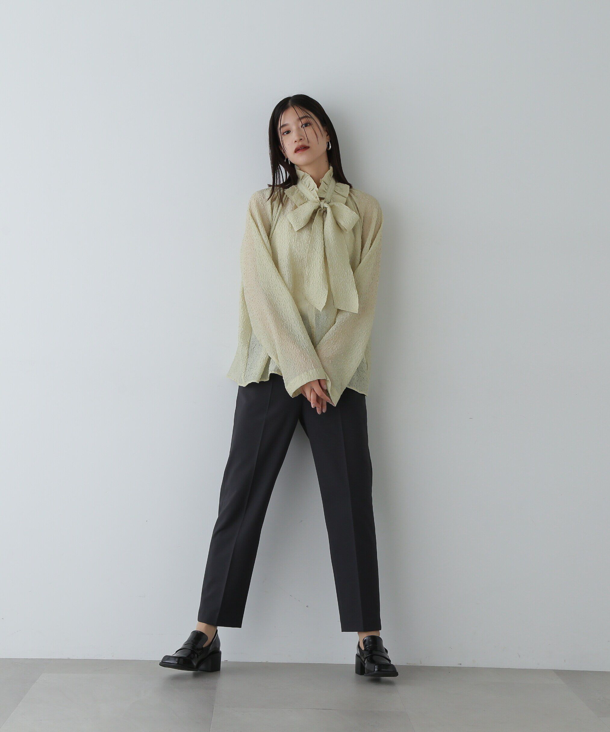  「2wayフリルネックブラウス」|シャツ・ブラウス|