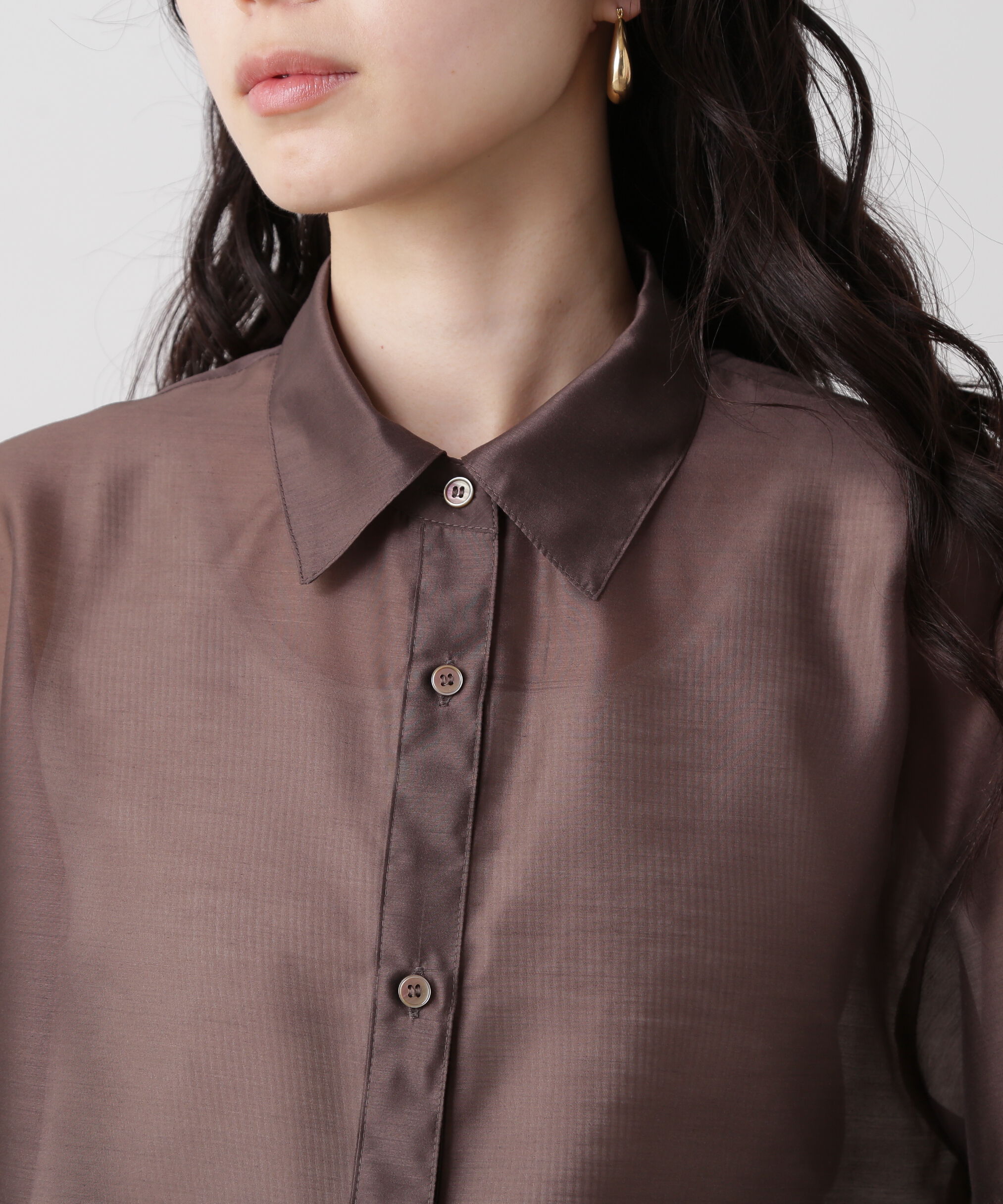  「シアークロップドシャツ」|シャツ・ブラウス|