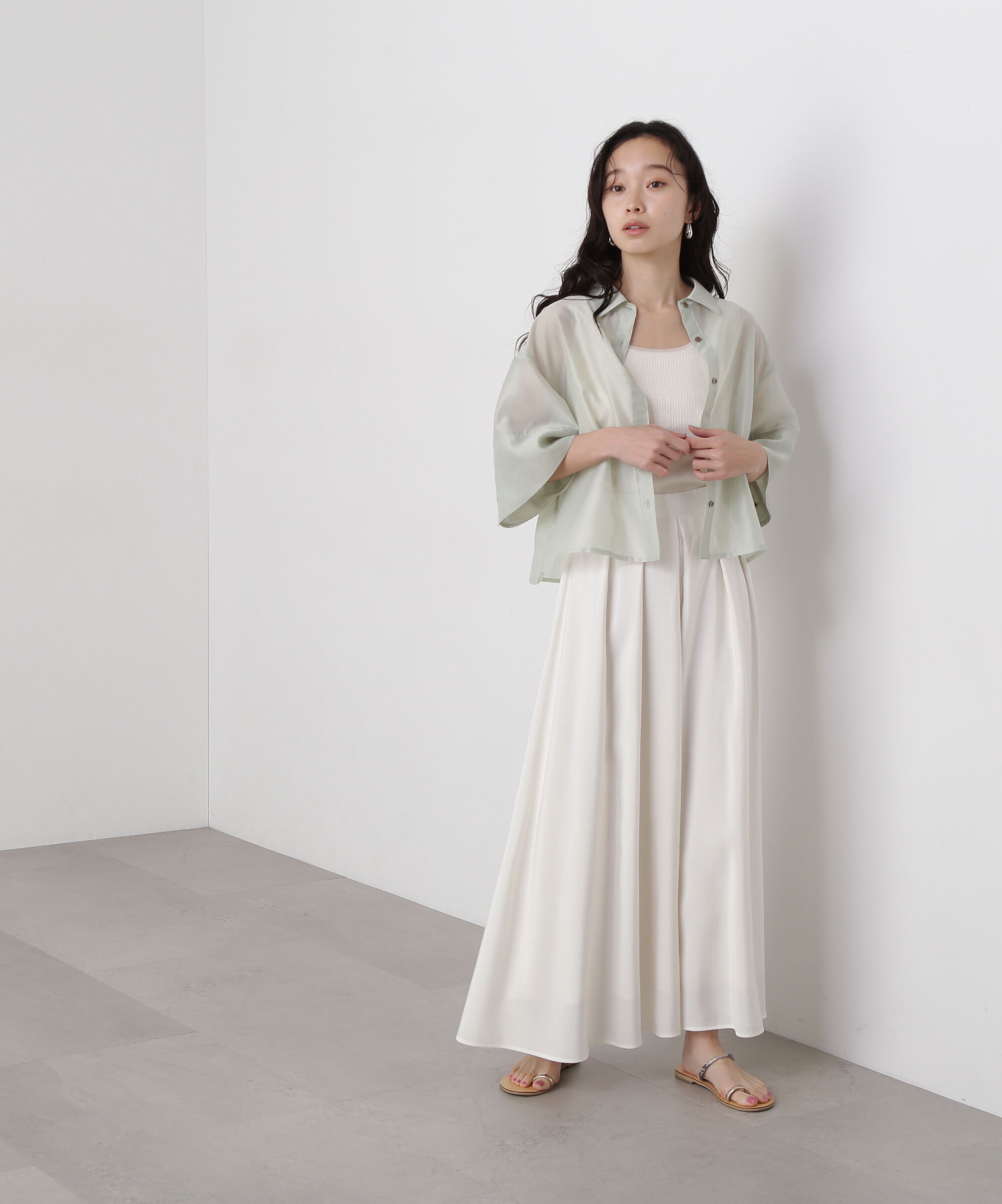  「シアークロップドシャツ」|シャツ・ブラウス|