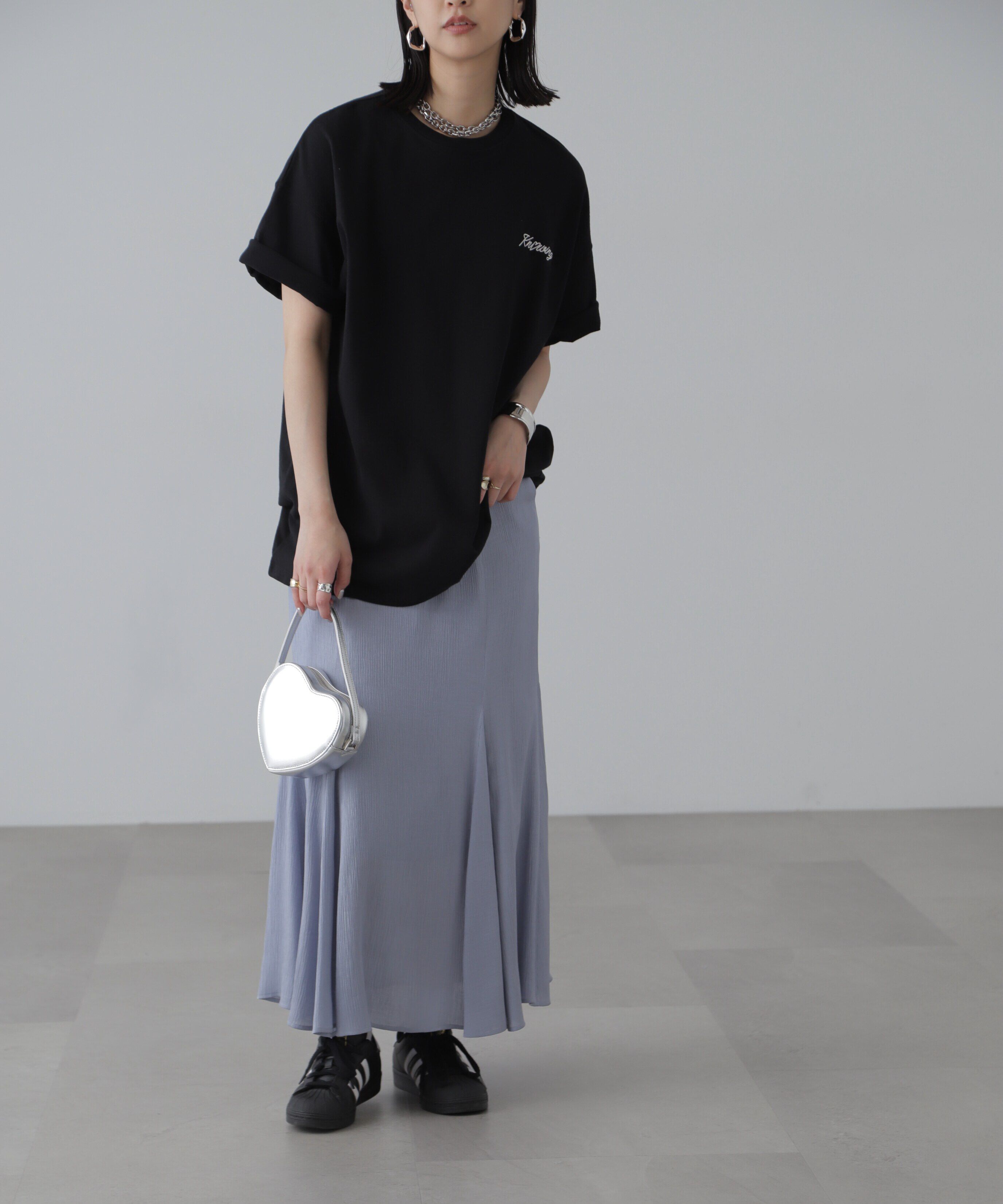  「バックハートプリントビッグTシャツ」|Tシャツ・カットソー|