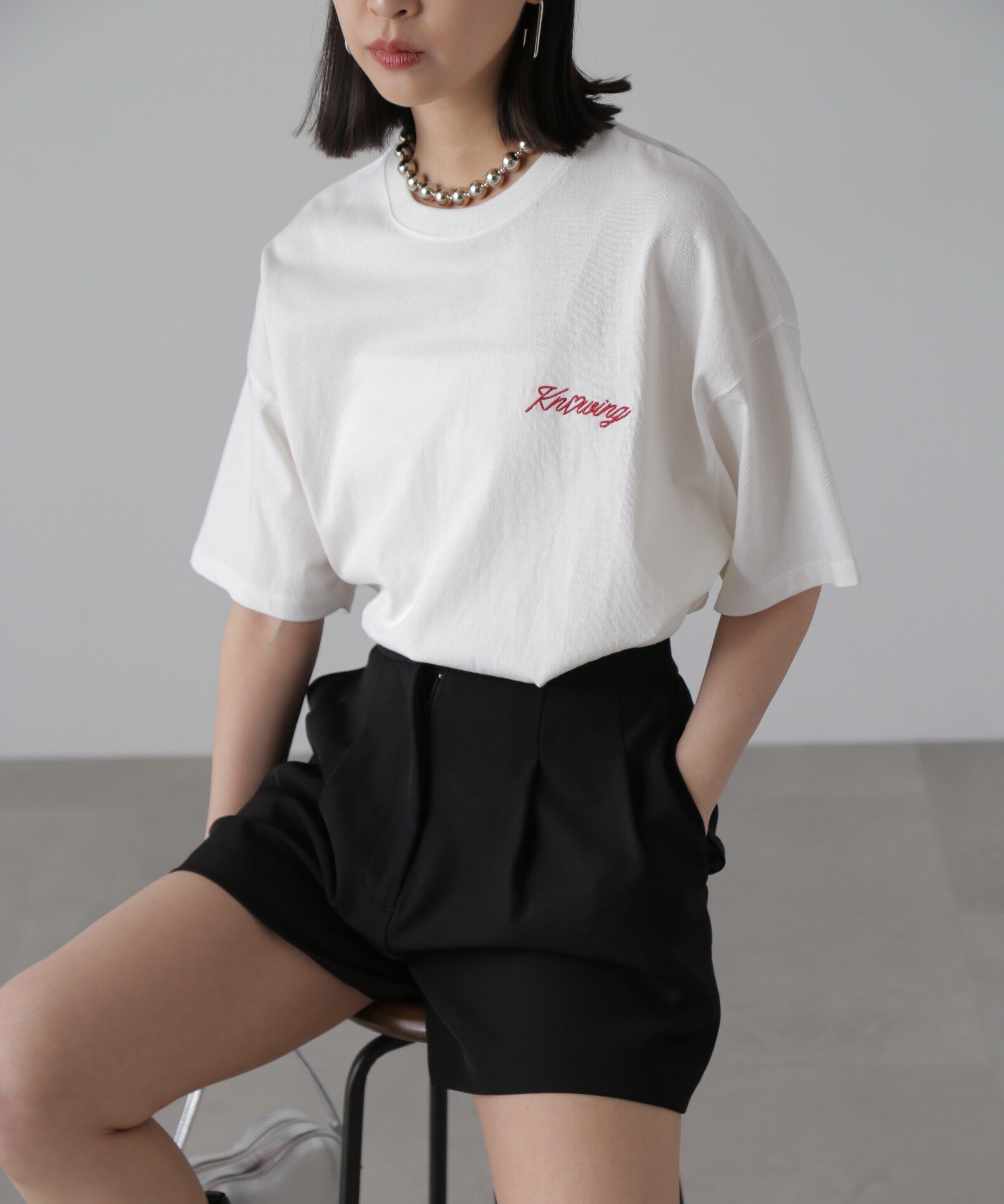  「バックハートプリントビッグTシャツ」|Tシャツ・カットソー|