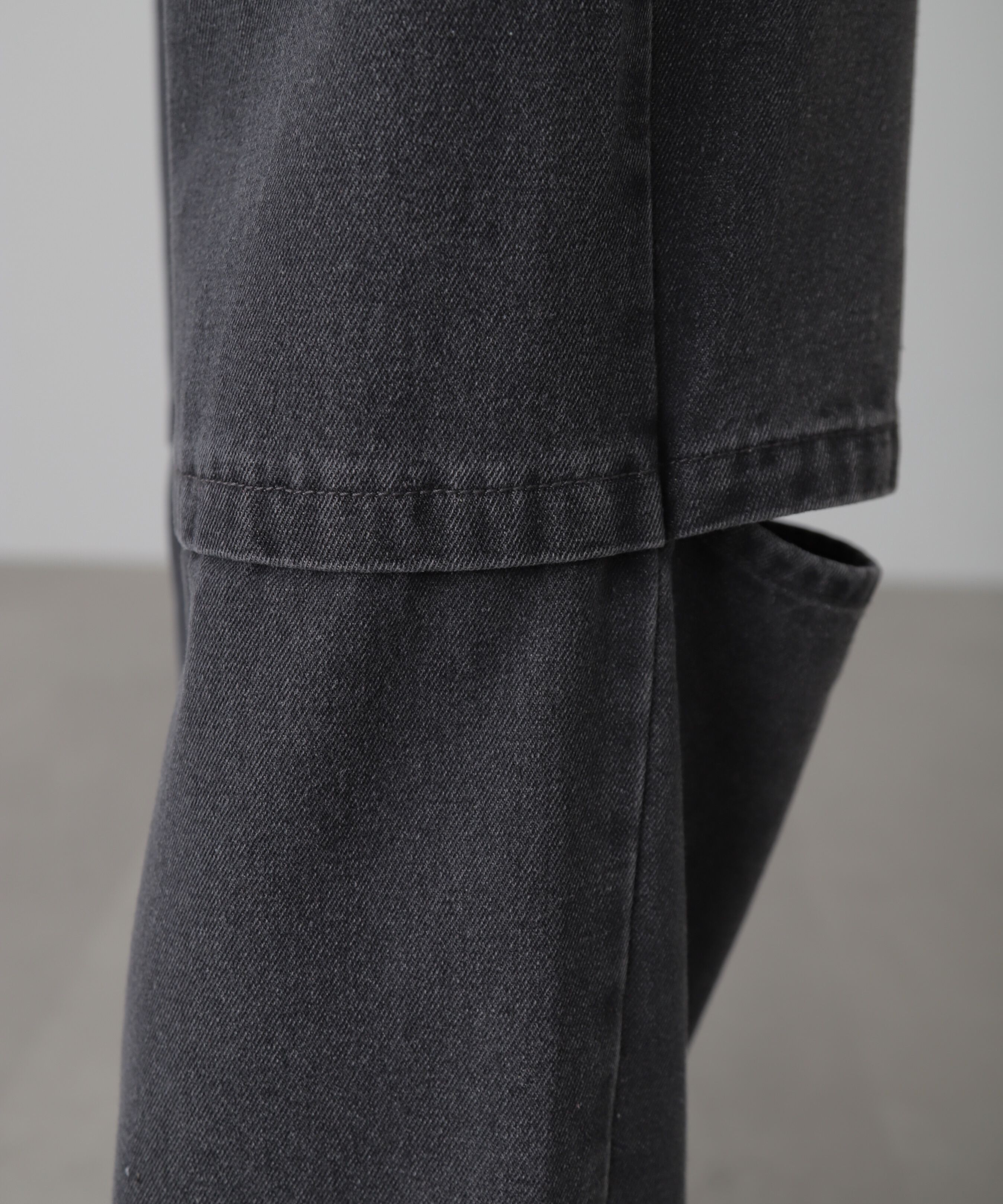  「[低身長サイズ/Sシリーズ]ニーオープンストレートデニムパンツ」|その他|