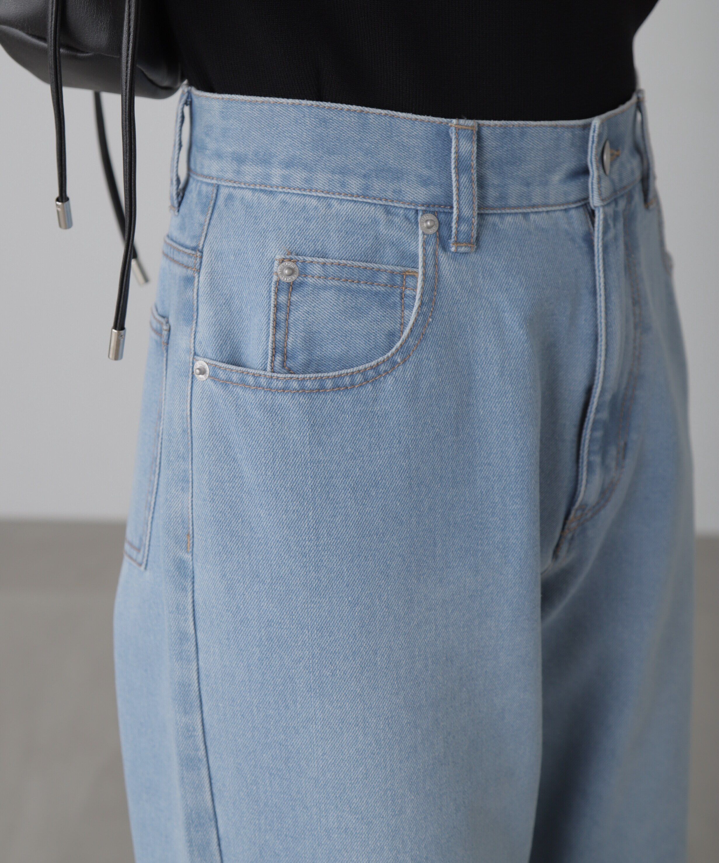  「[低身長サイズ/Sシリーズ]ニーオープンストレートデニムパンツ」|その他|