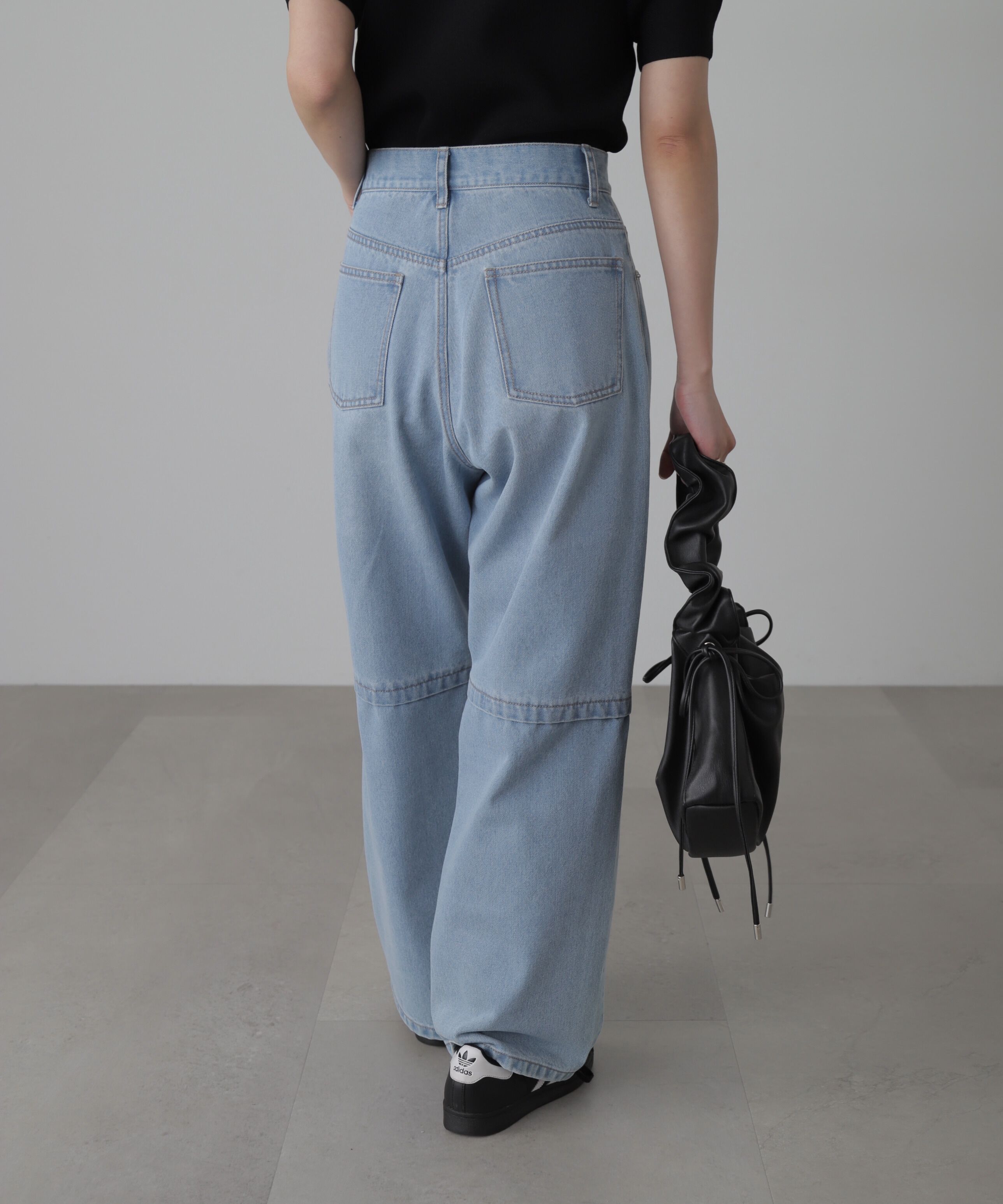  「[低身長サイズ/Sシリーズ]ニーオープンストレートデニムパンツ」|その他|