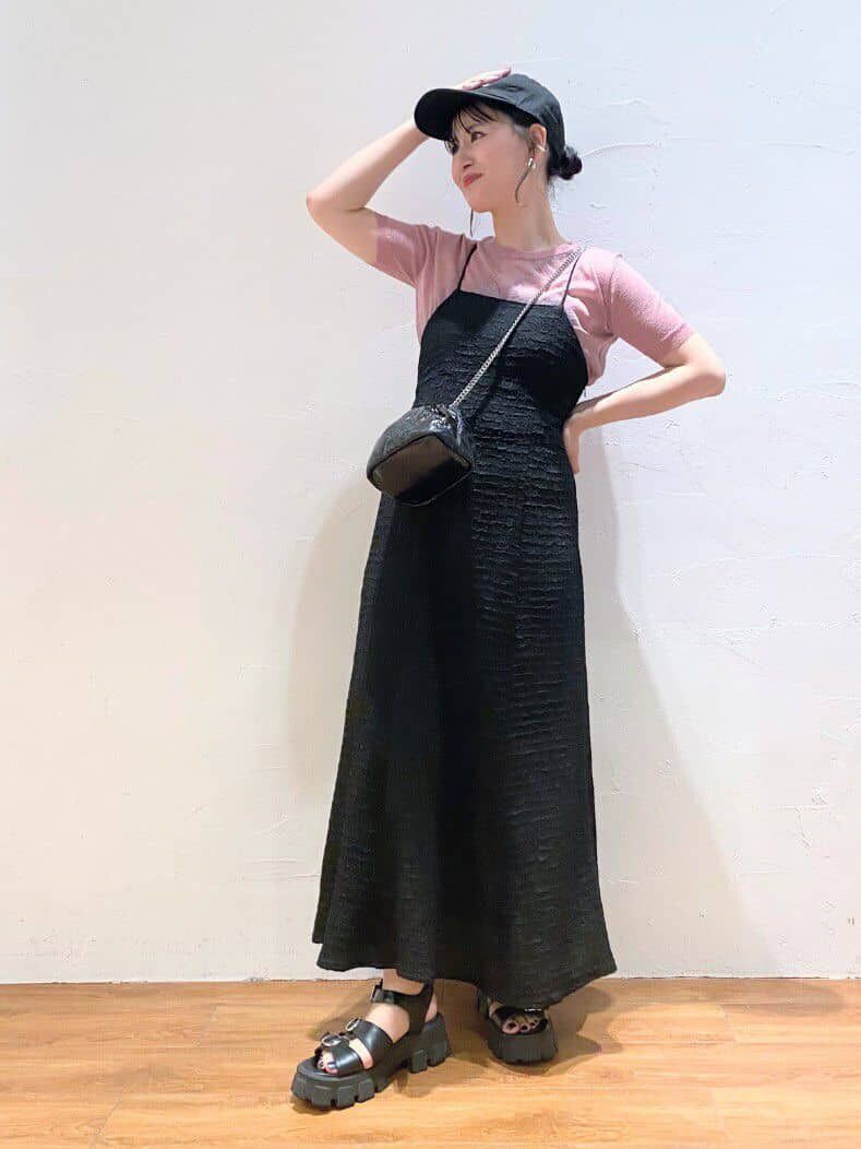  「コンパクトラメシアー半袖ニット」|ニット・セーター|