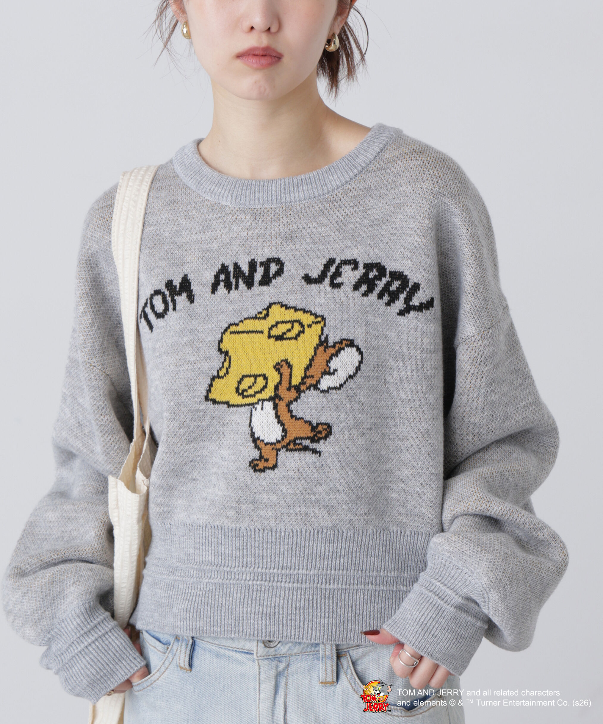  「ニット」|ニット・セーター|杢グレー1