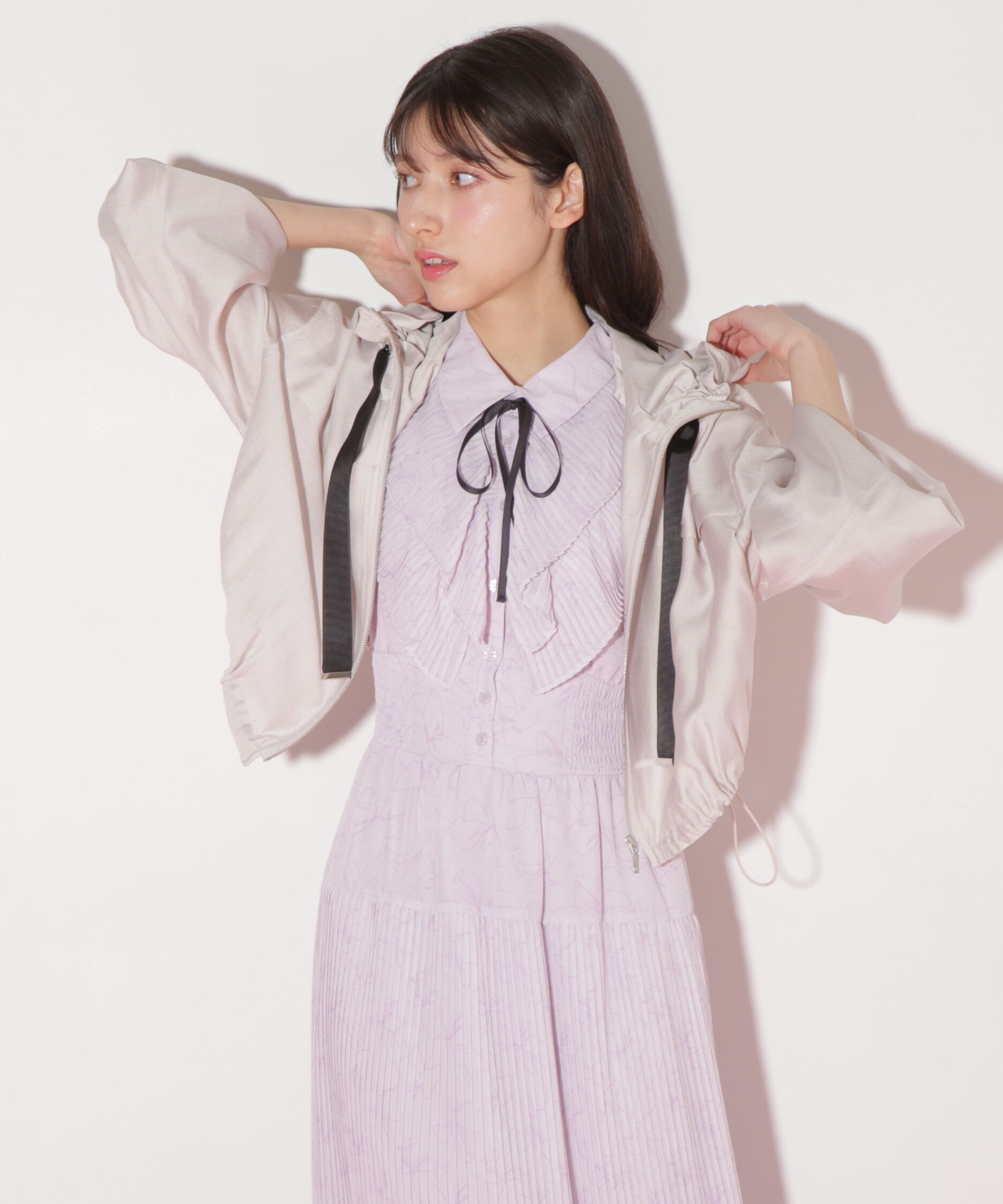  「ショート丈シアーブルゾン」|その他|