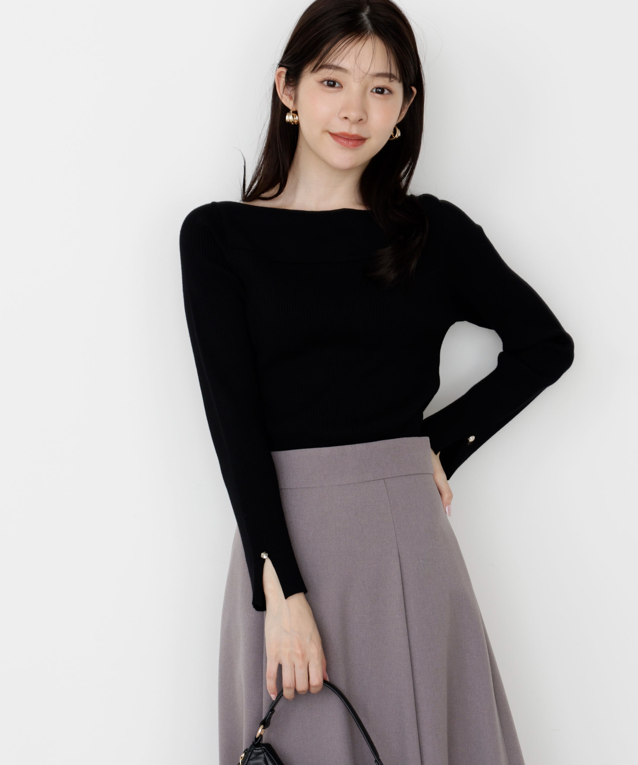 PROPORTION BODY DRESSING「＜ハンドウォッシャブル＞変わり編みリブニット 25AW」|ニット・セーター|