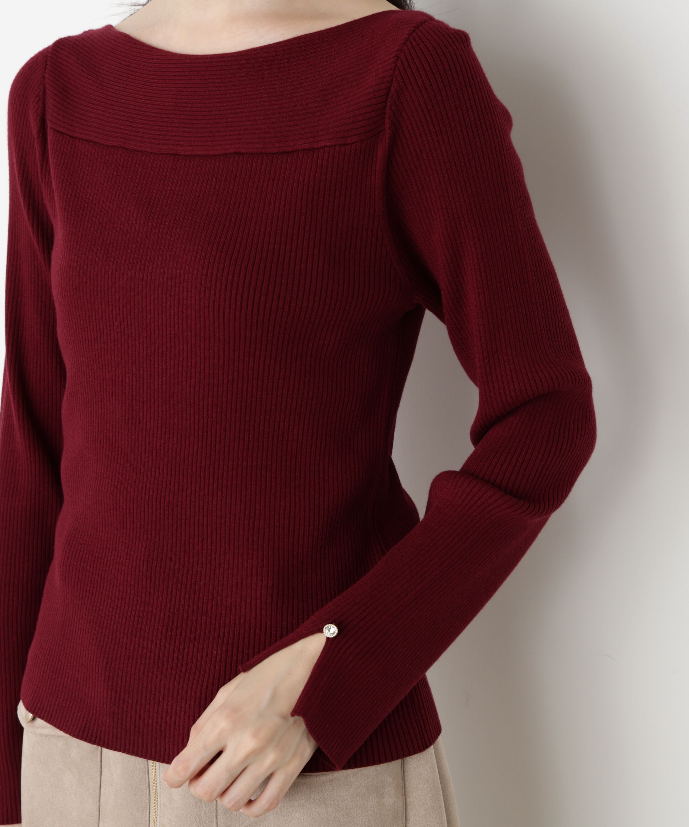 PROPORTION BODY DRESSING「＜ハンドウォッシャブル＞変わり編みリブニット 25AW」|ニット・セーター|