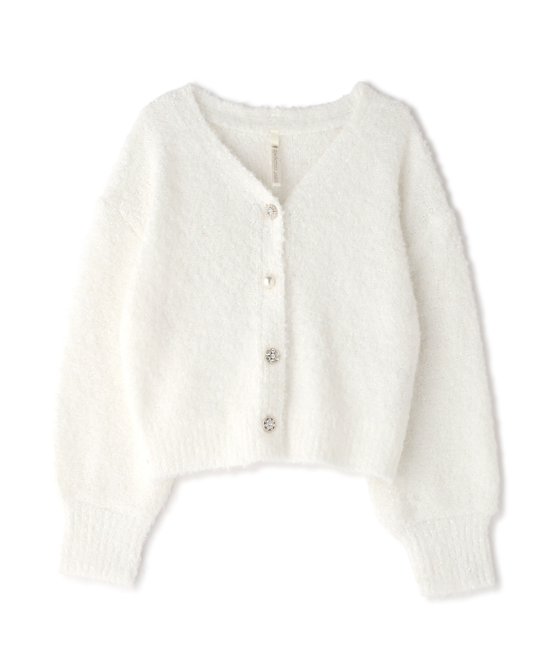 PROPORTION BODY DRESSING「《EDIT COLOGNE》ファンシーヤーンビジューカディガン 25AW」|カーディガン|