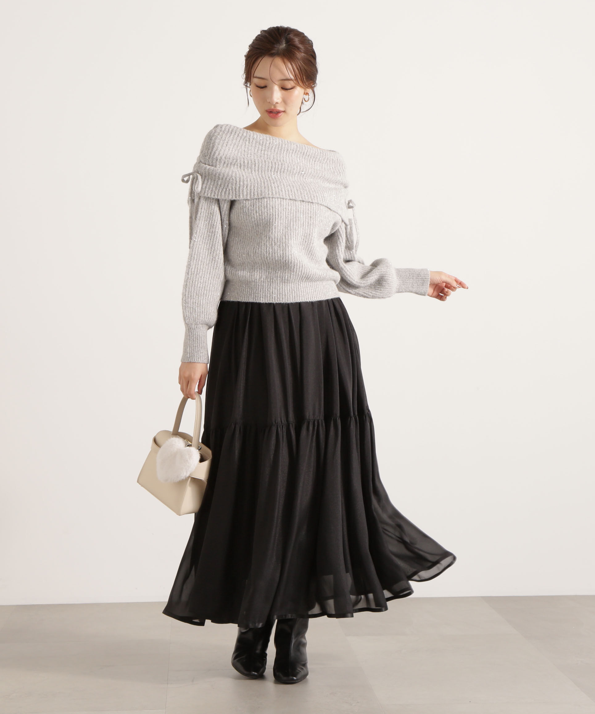 PROPORTION BODY DRESSING「シアーティアードスカート 25AW」|スカート|