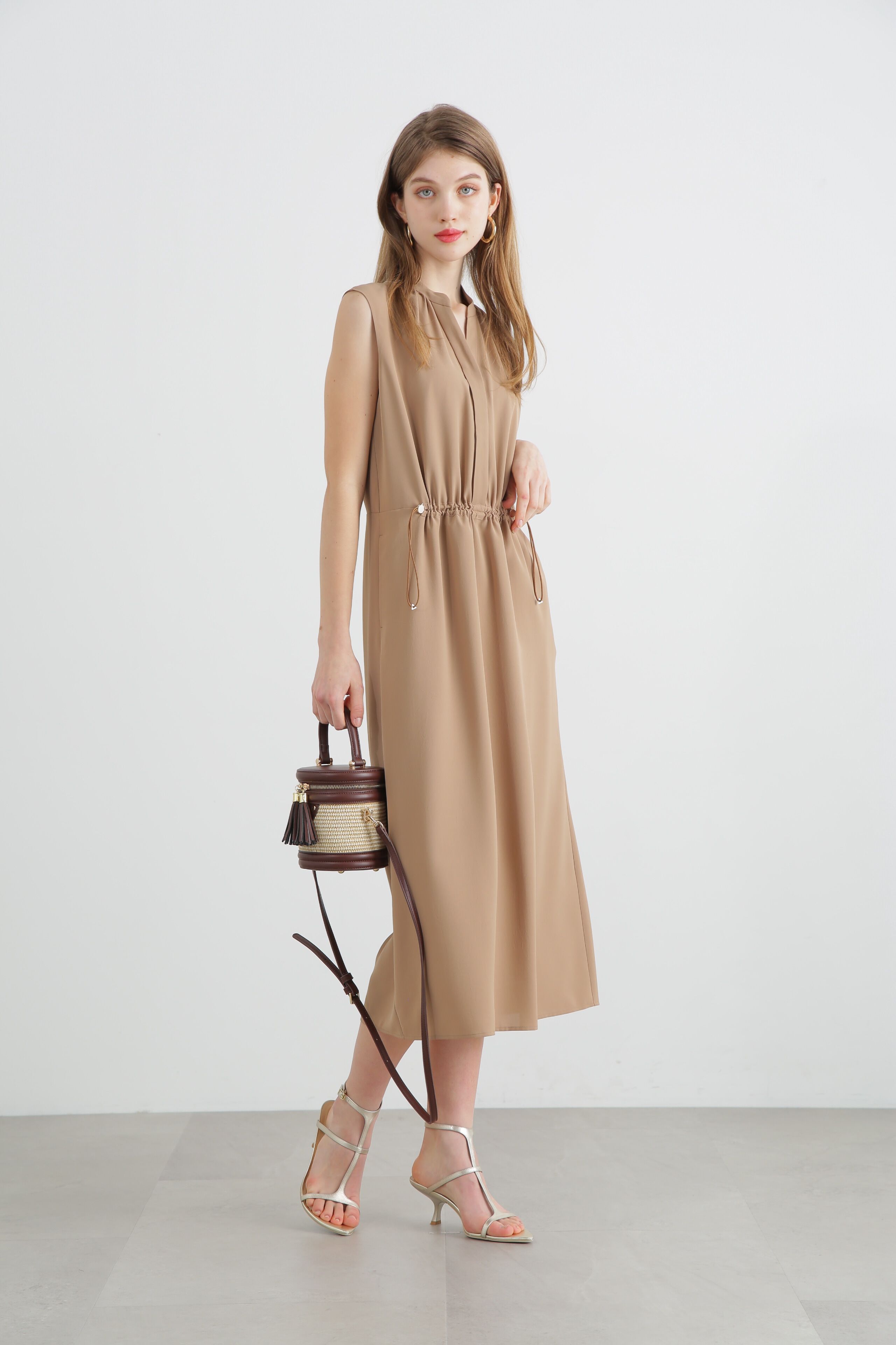  「◆2WAYストレッチシャツカラーワンピース」|ワンピース|