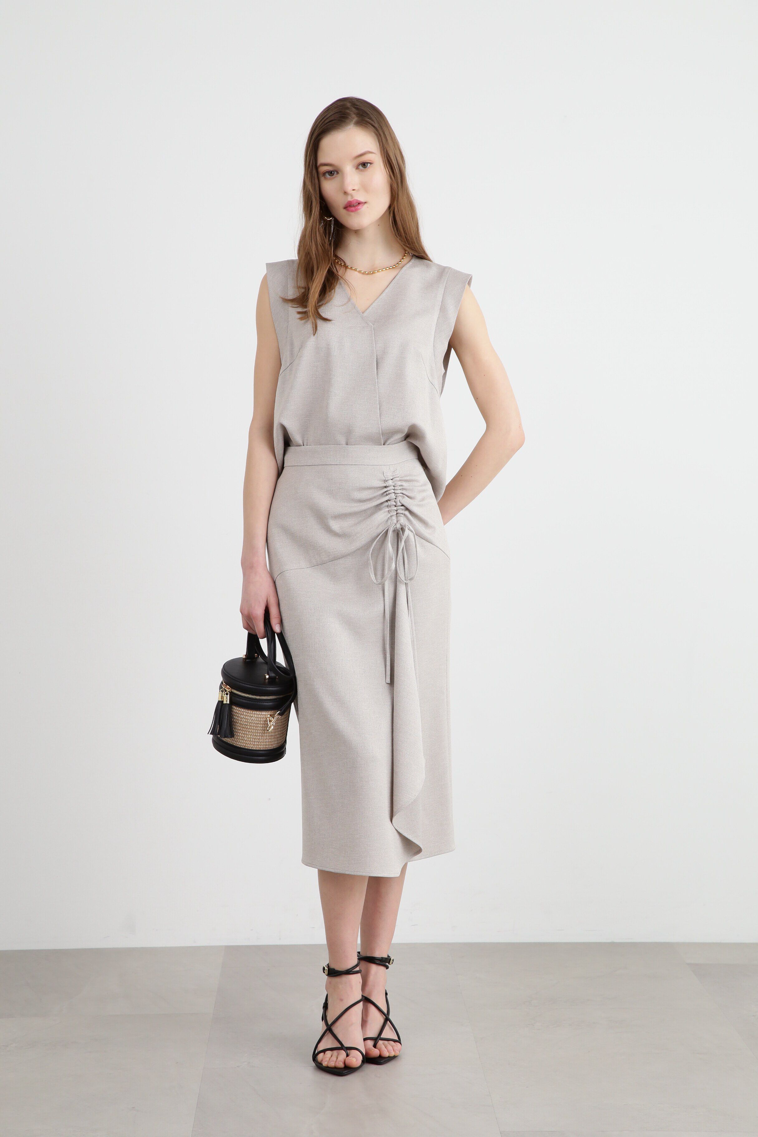  「◆スラブツイルセットアップスカート」|スカート|