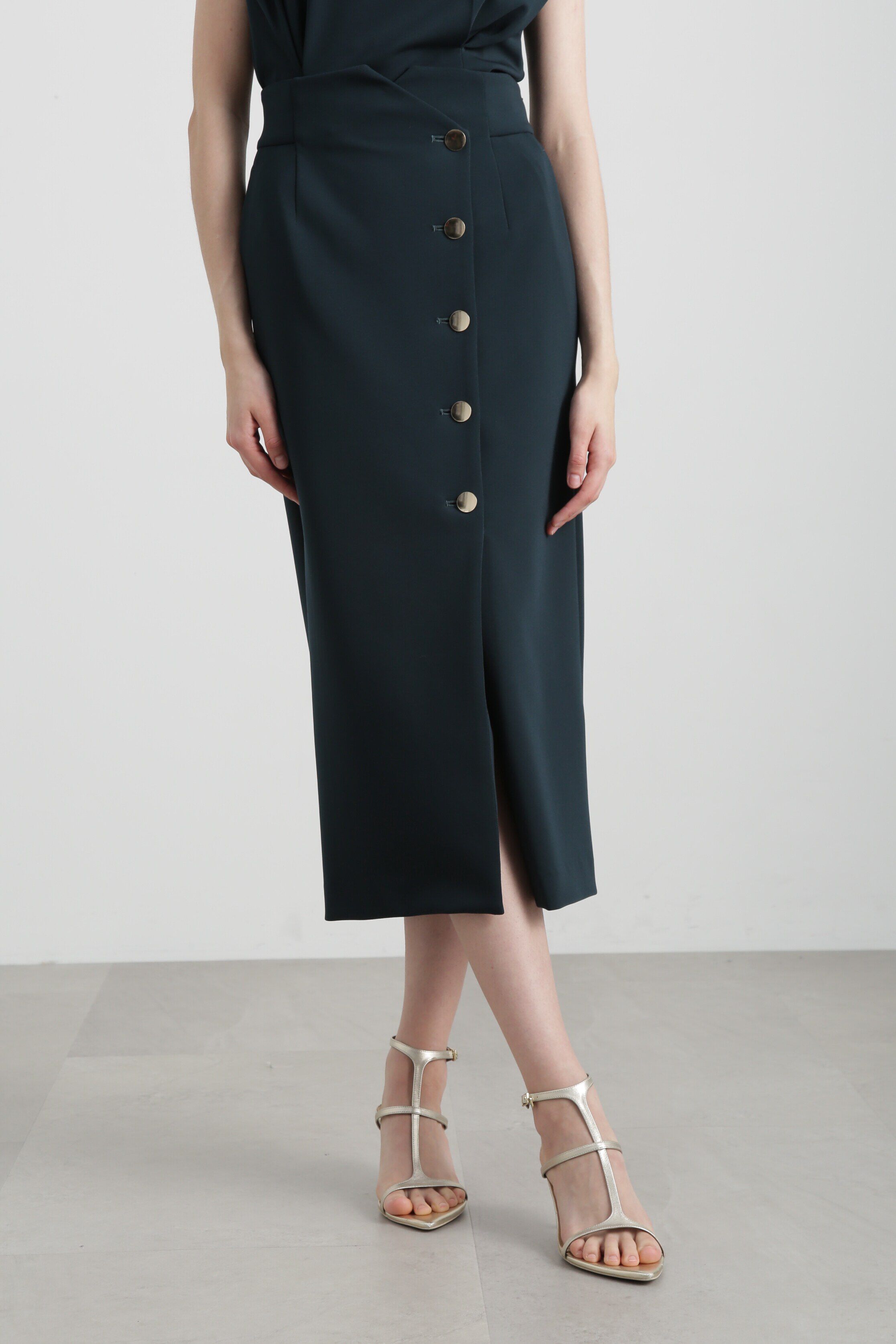  「◆フロントメタルボタンダンボールスカート」|スカート|