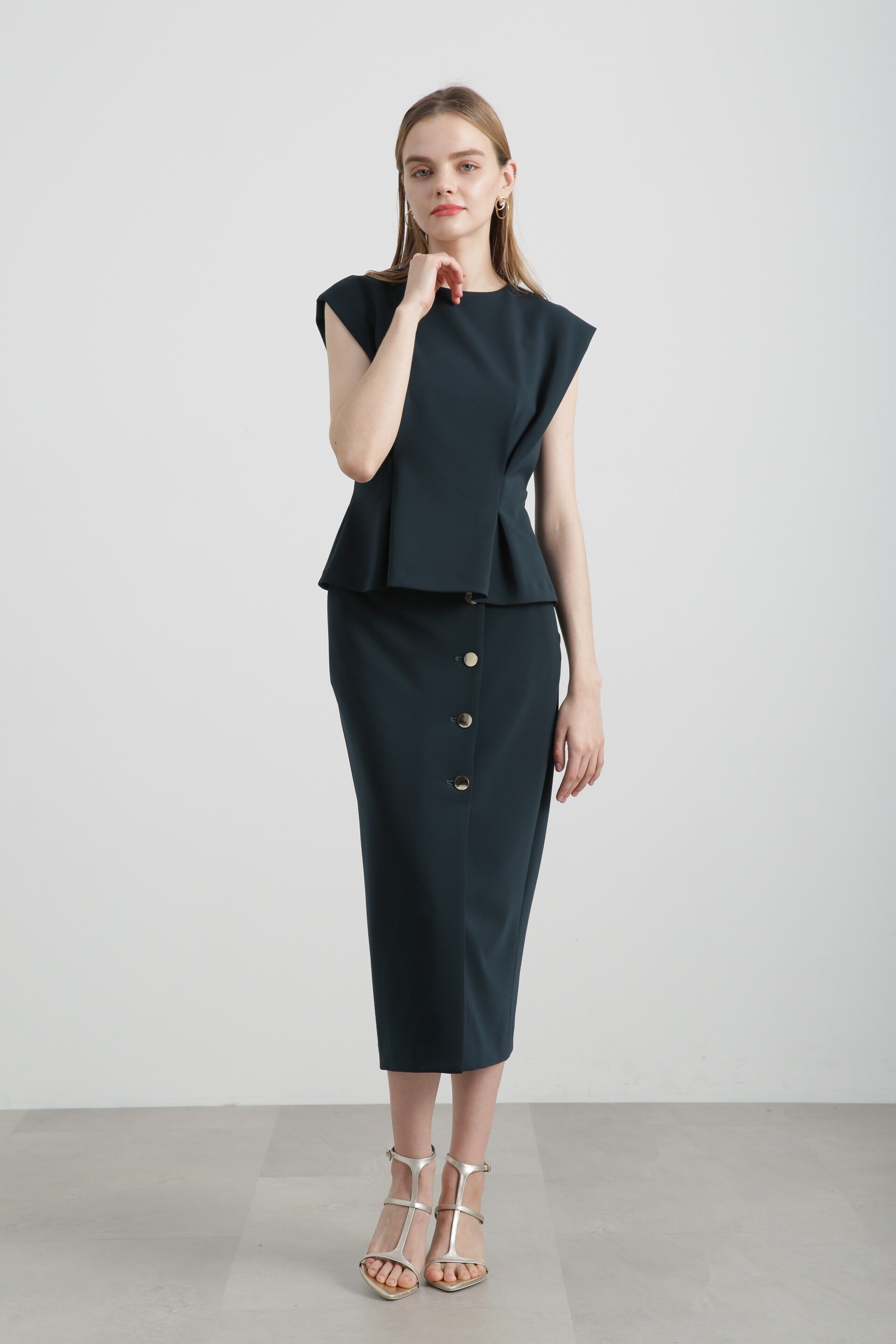  「◆フロントメタルボタンダンボールスカート」|スカート|