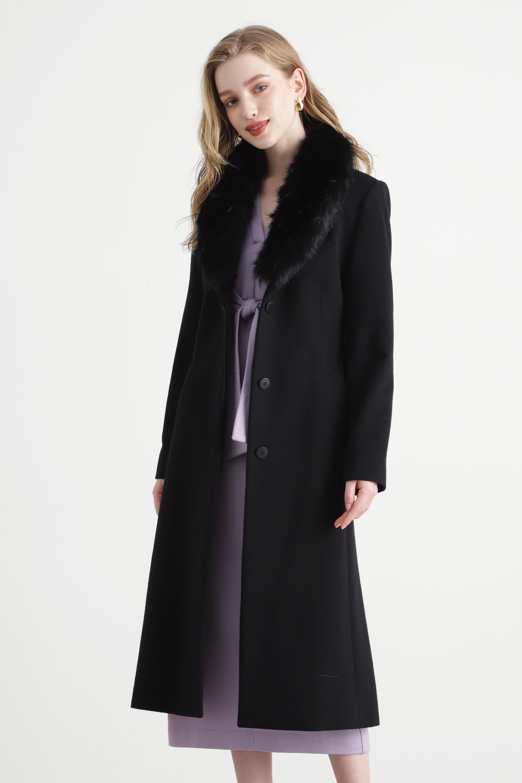  「カシミヤ混ベルテッドコート」|その他|