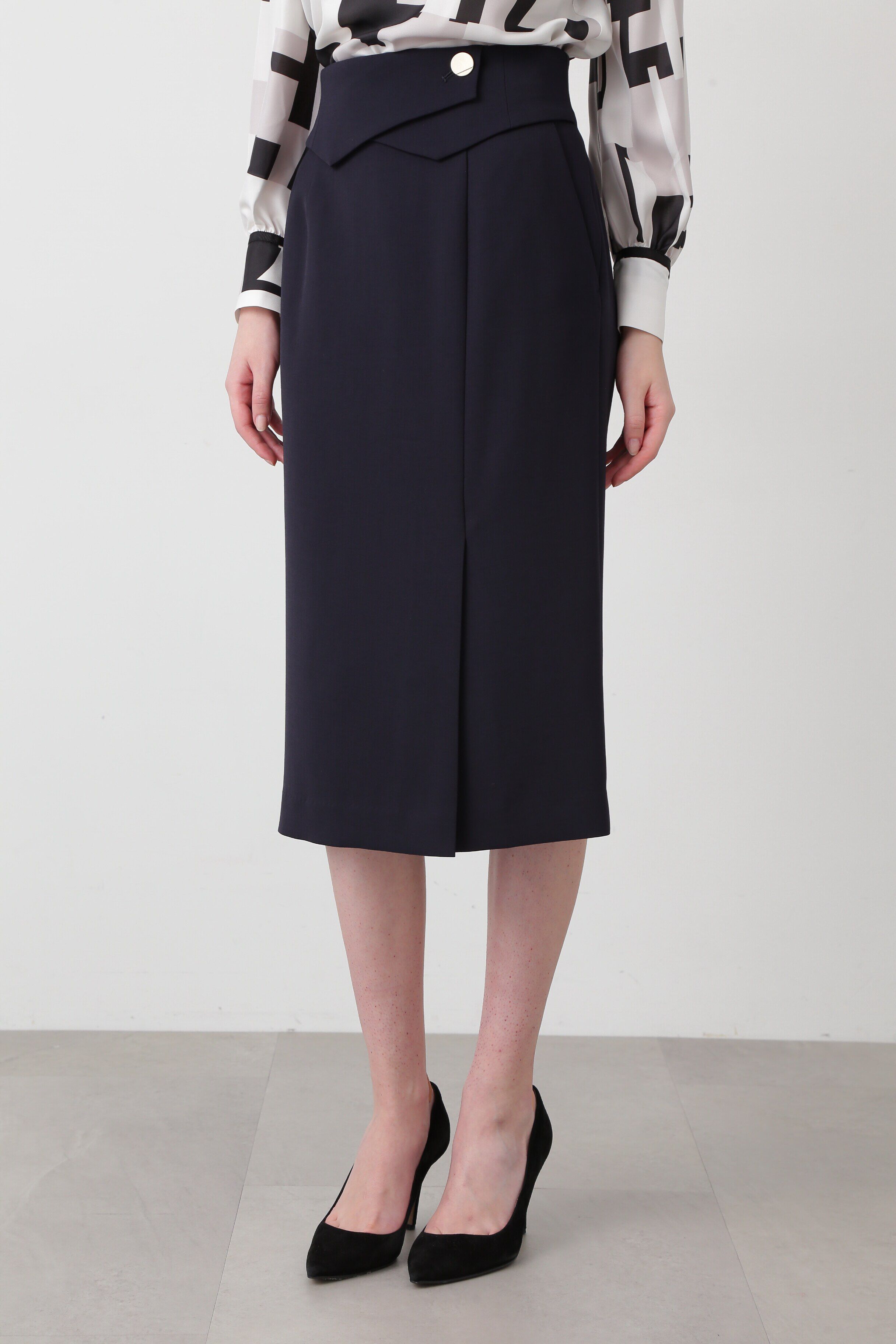  「◆ラップベルトタイトスカート」|スカート|ブラック