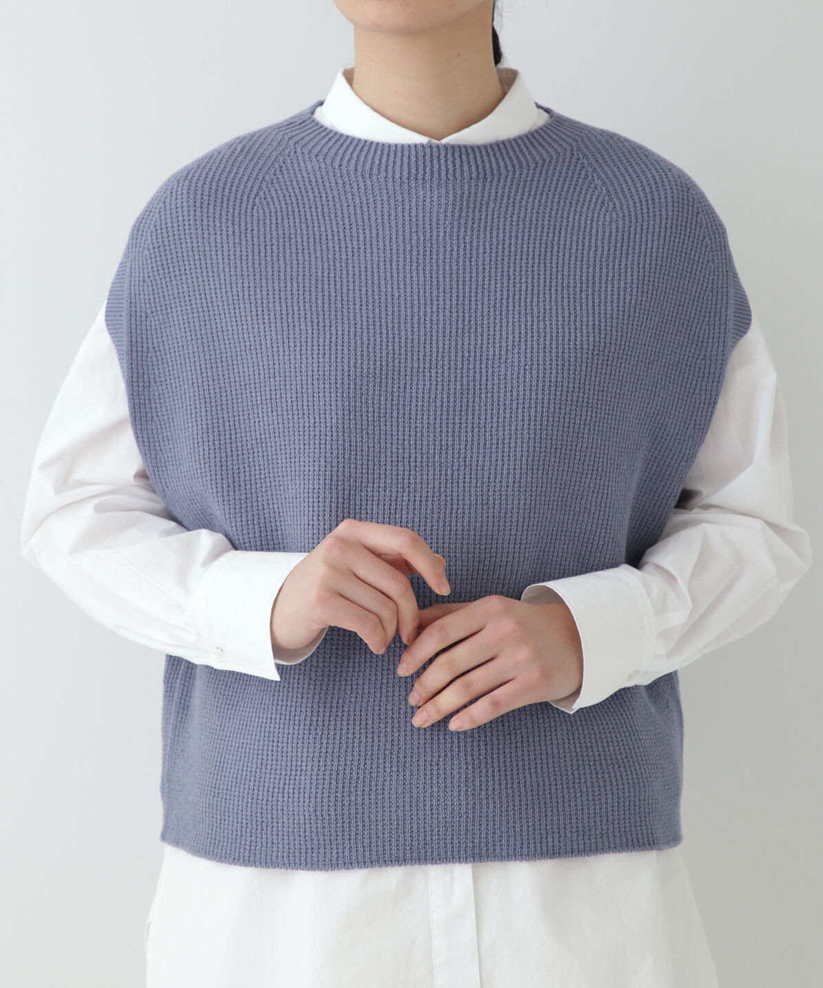  「◆ニットベスト」|ニット・セーター|グレイッシュ