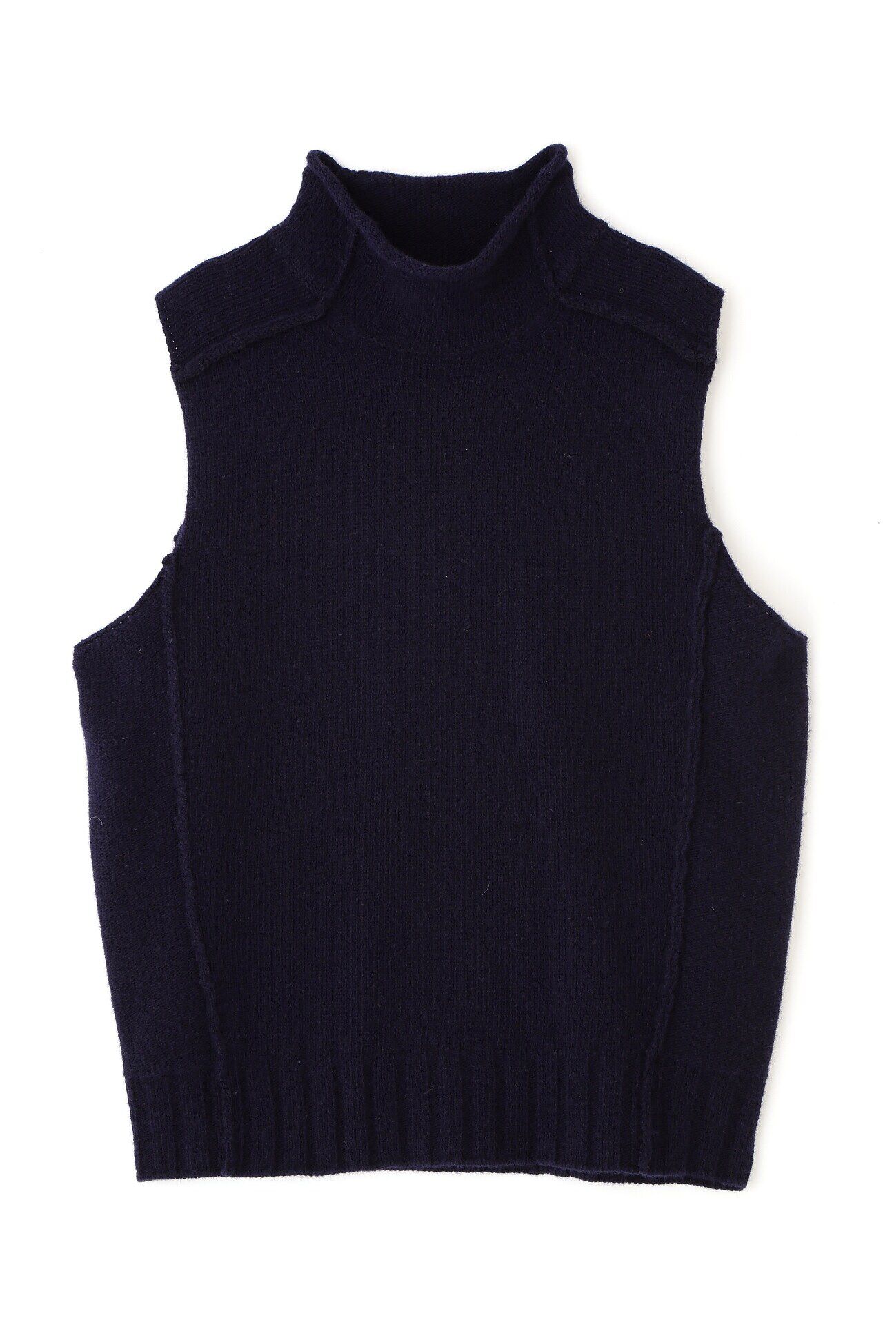  「◆アウトリンキングハイネックベスト」|ニット・セーター|