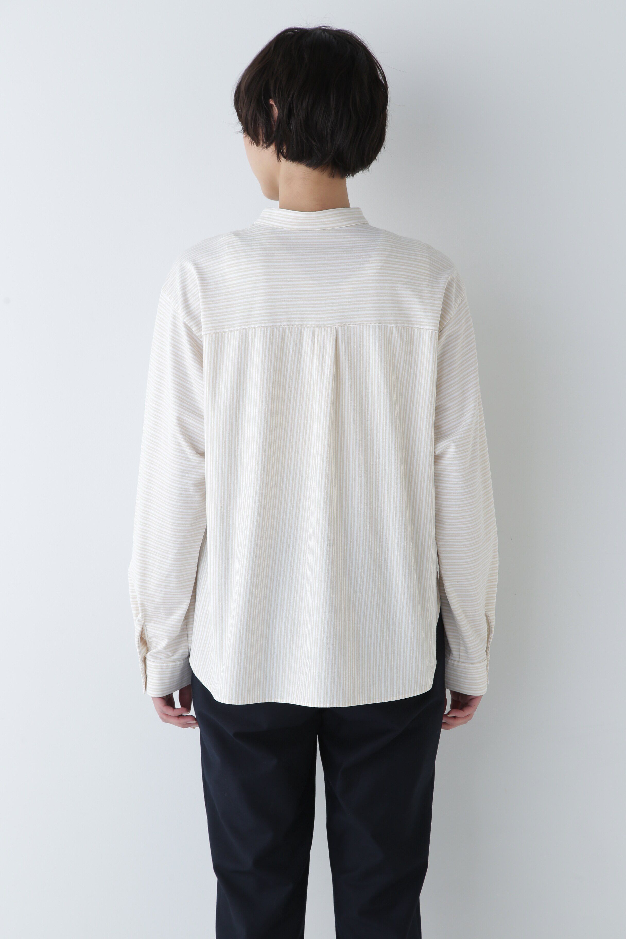  「◆鹿の子ジャージーストライププルオーバー」|Tシャツ・カットソー|